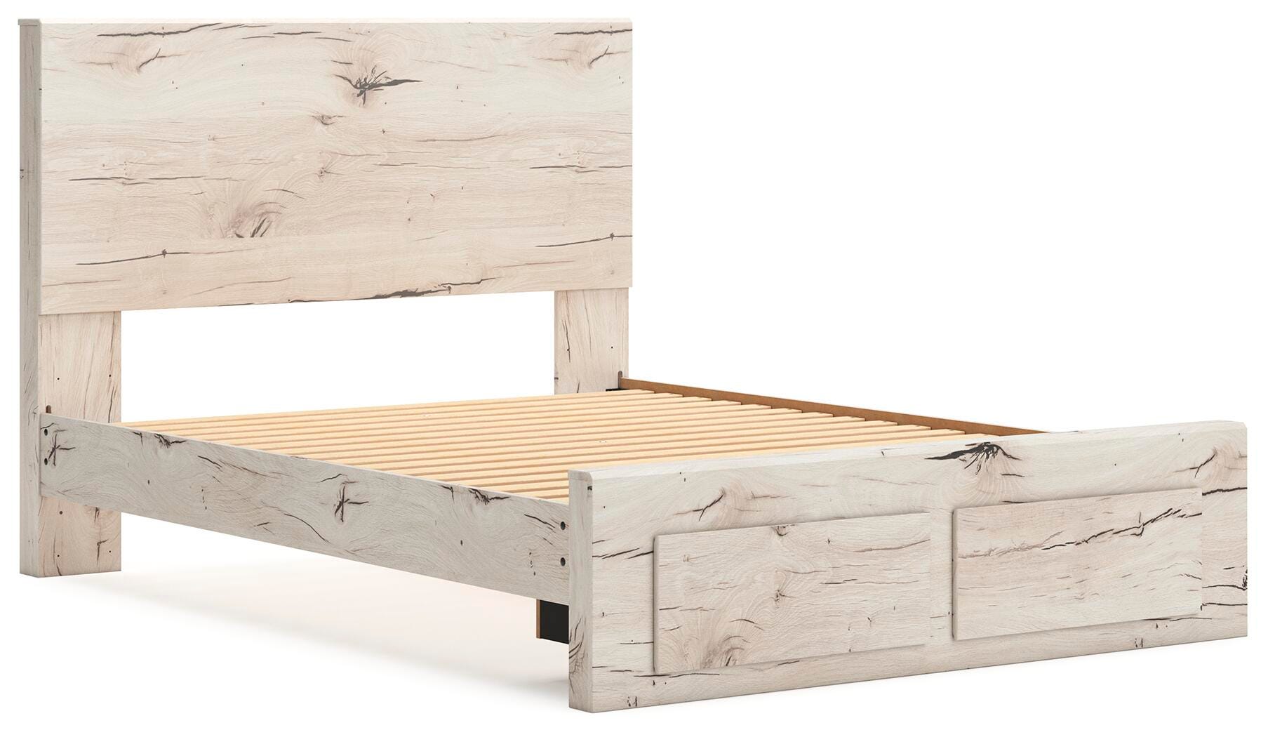 Cama de almacenamiento Lawroy Queen Panel, cómoda y espejo - image 12