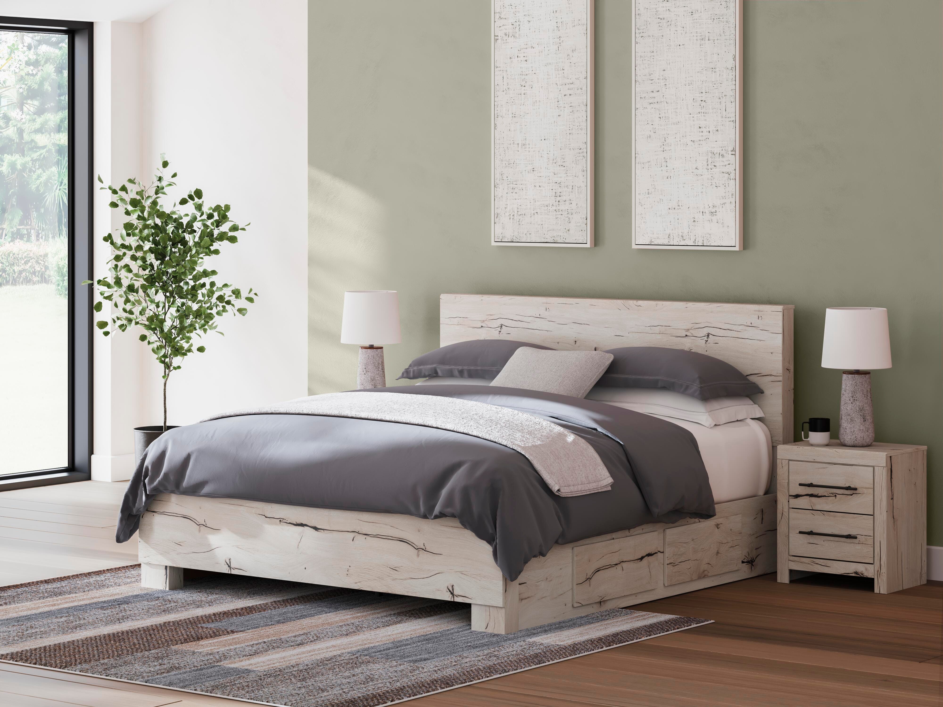 Lawroy King Panel Bed with Storage - image 1