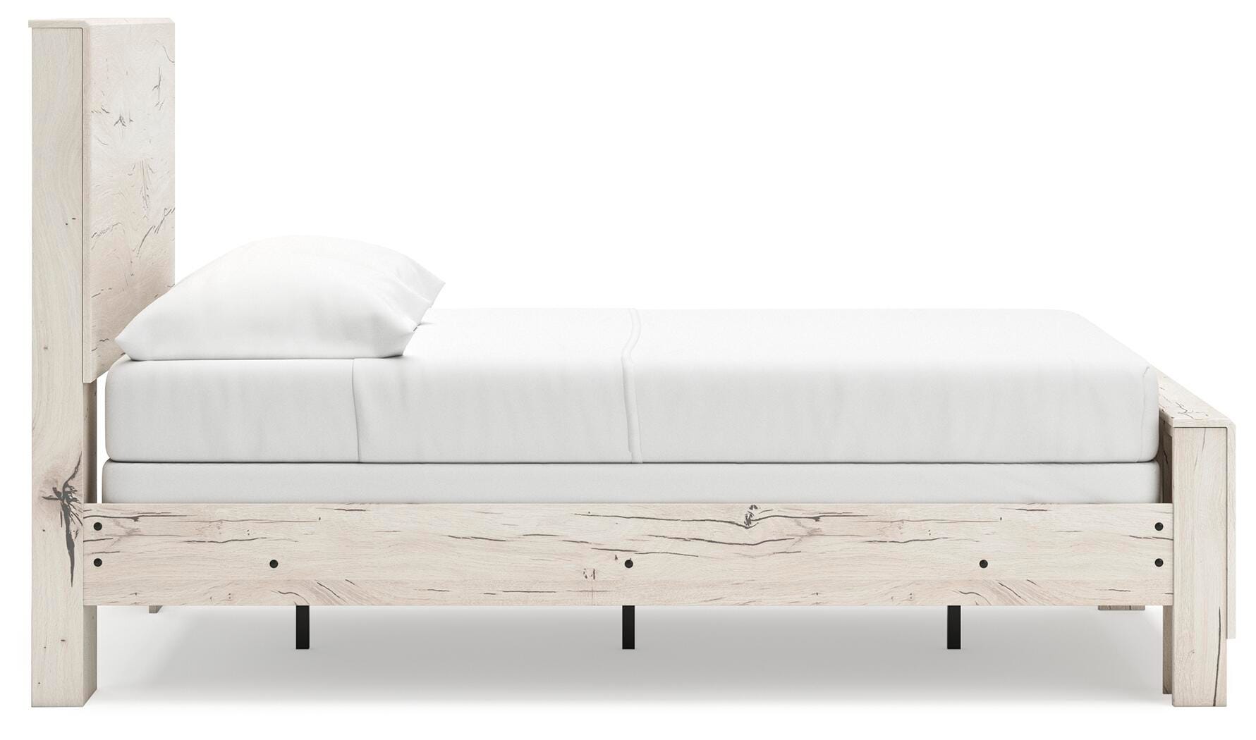 Cama de panel completo Lawroy, cómoda y espejo - image 15