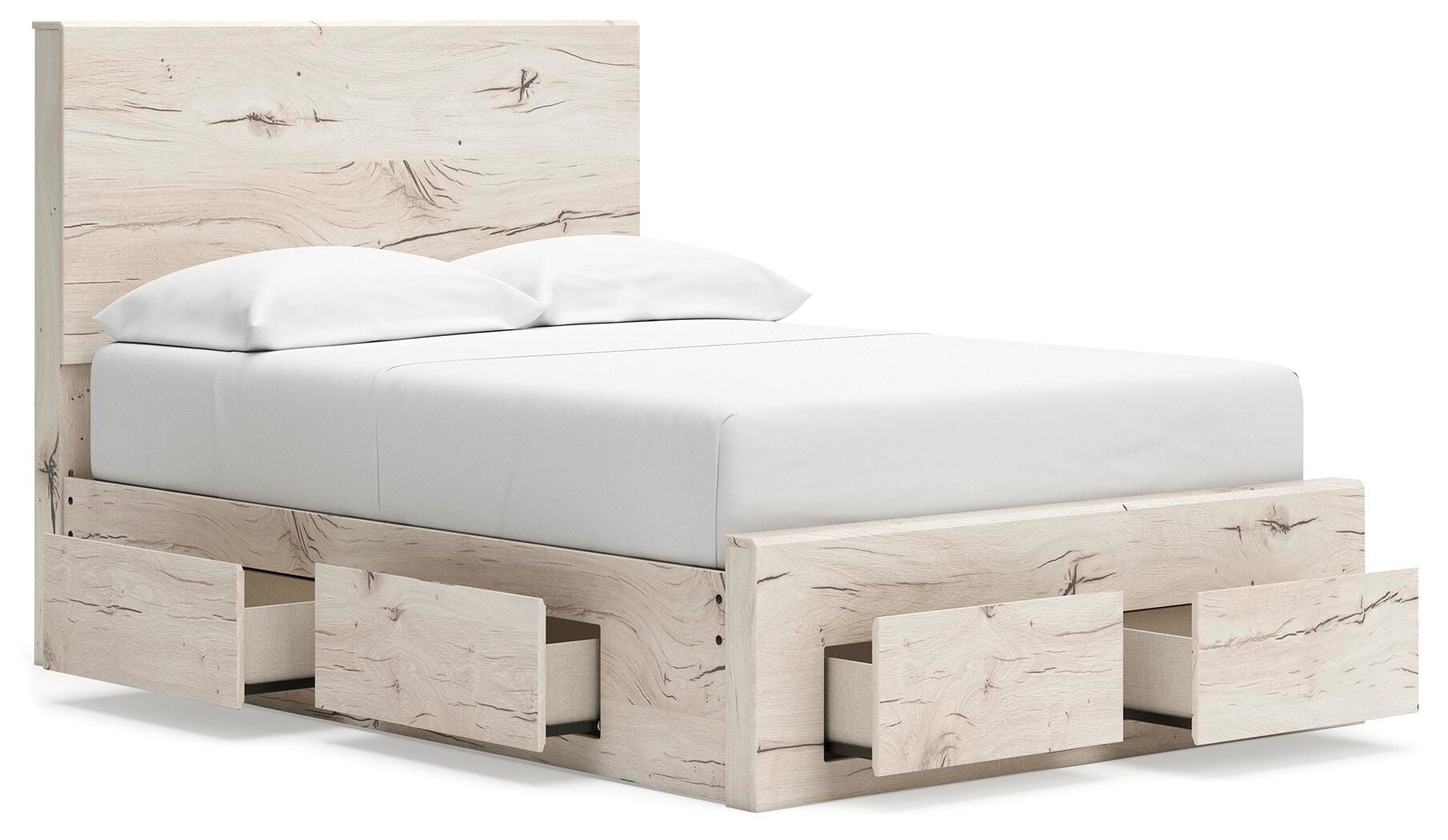 Cama con almacenaje, cómoda y espejo Lawroy Full Panel - image 10