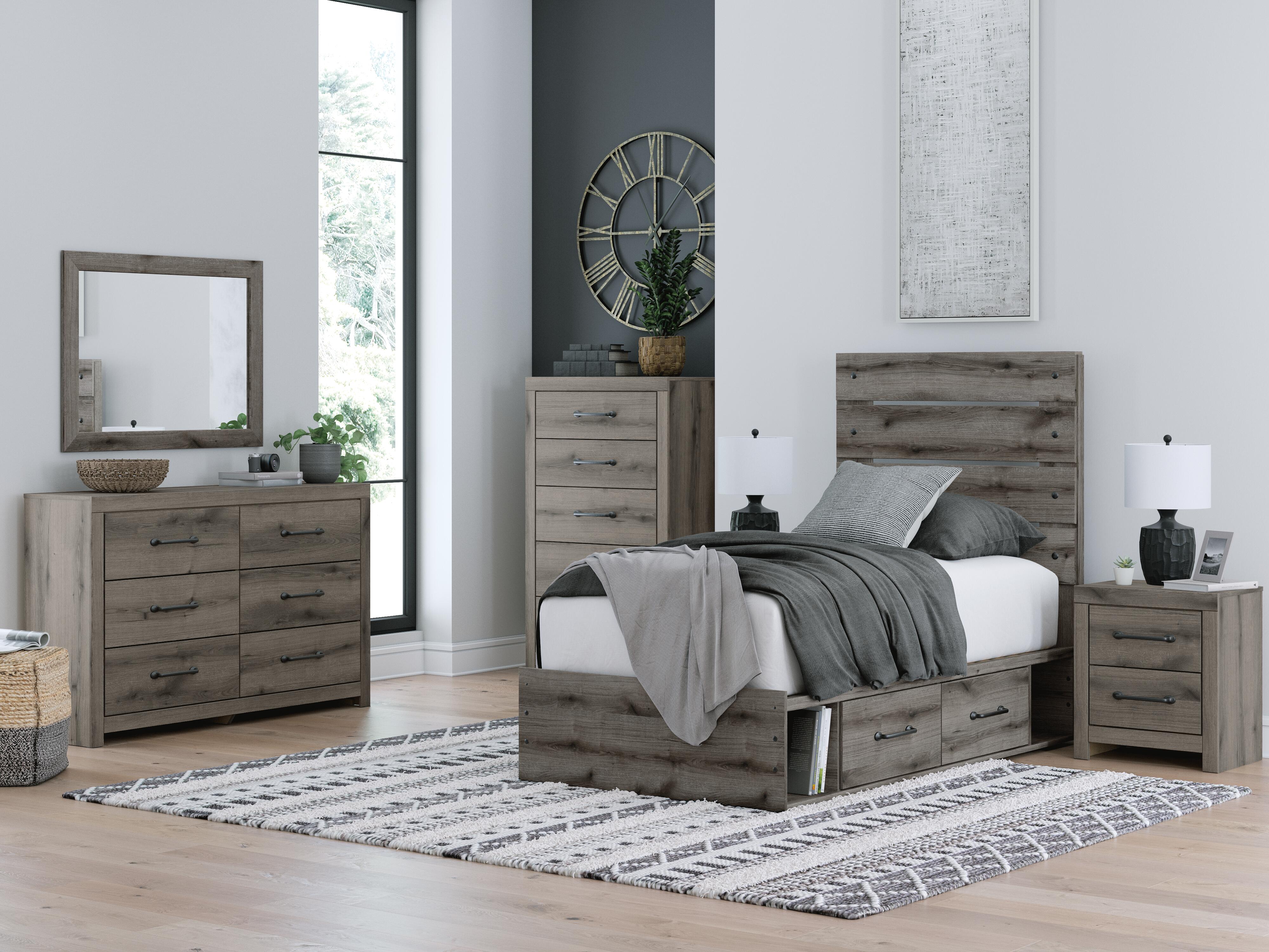 Urbanoore Twin Panel Bed with Storage - image 12