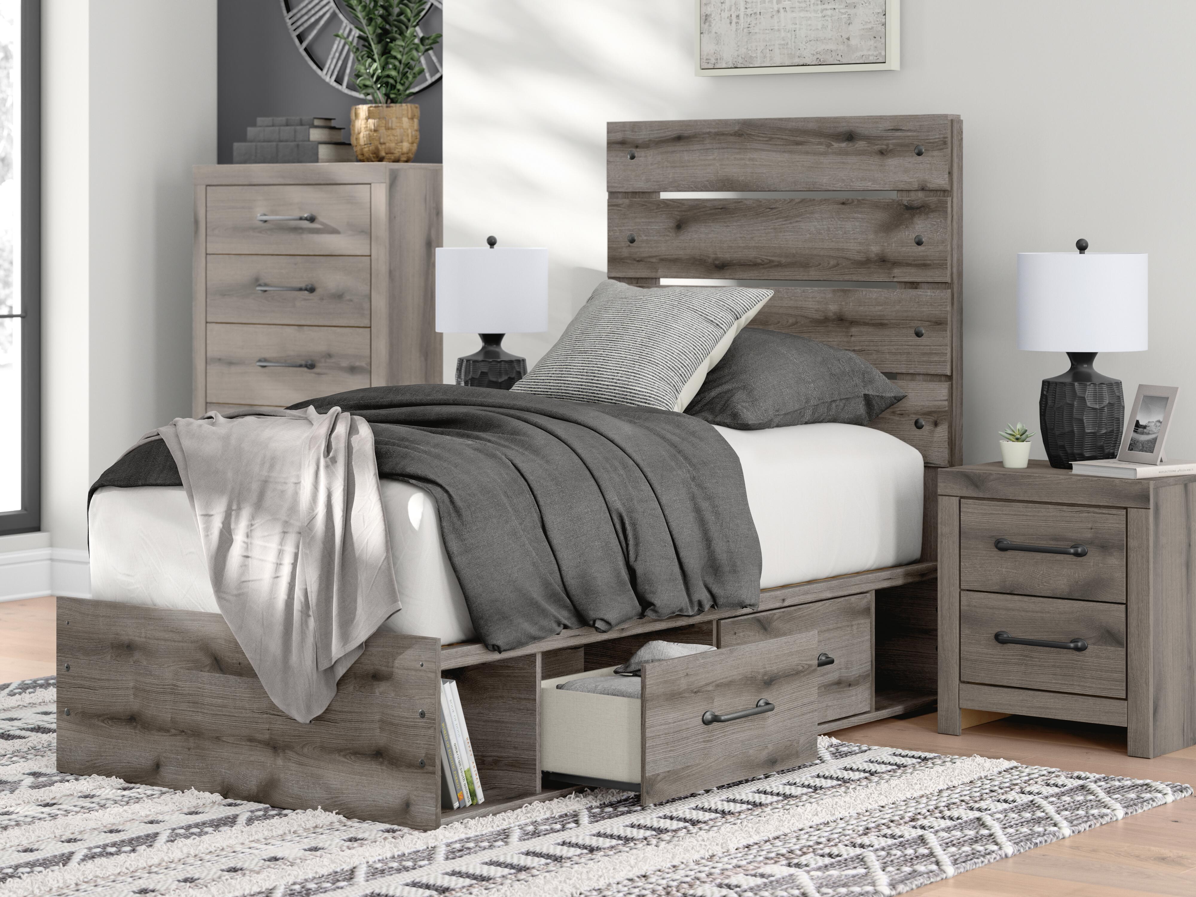 Urbanoore Twin Panel Bed with Storage - image 13