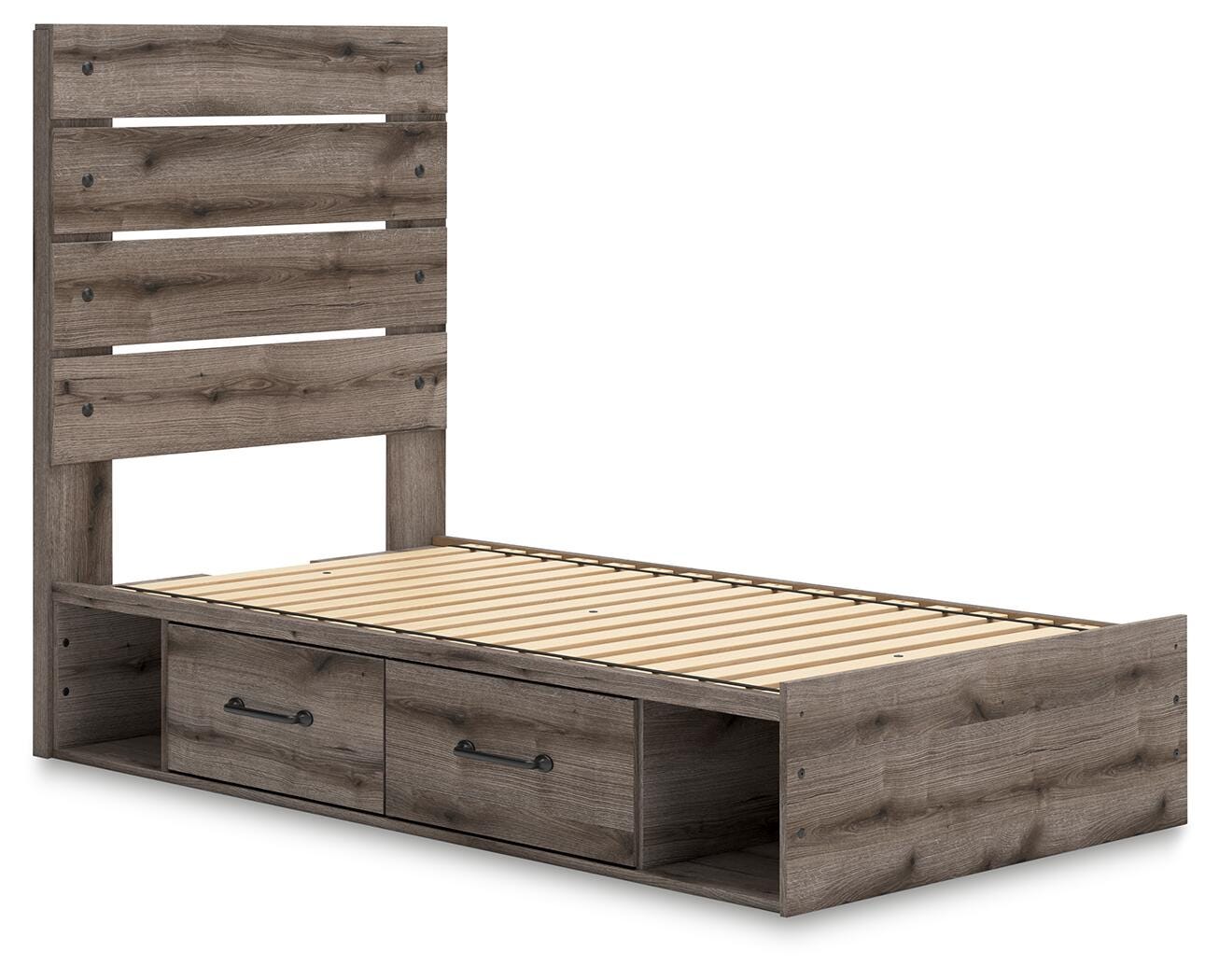 Urbanoore Twin Panel Bed with Storage - image 3