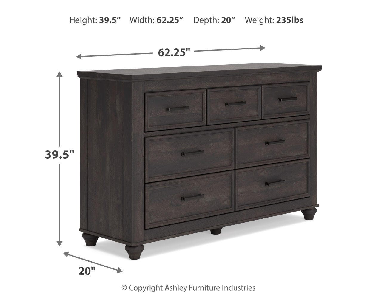 Gardanza 7 Drawer Dresser | Ashley