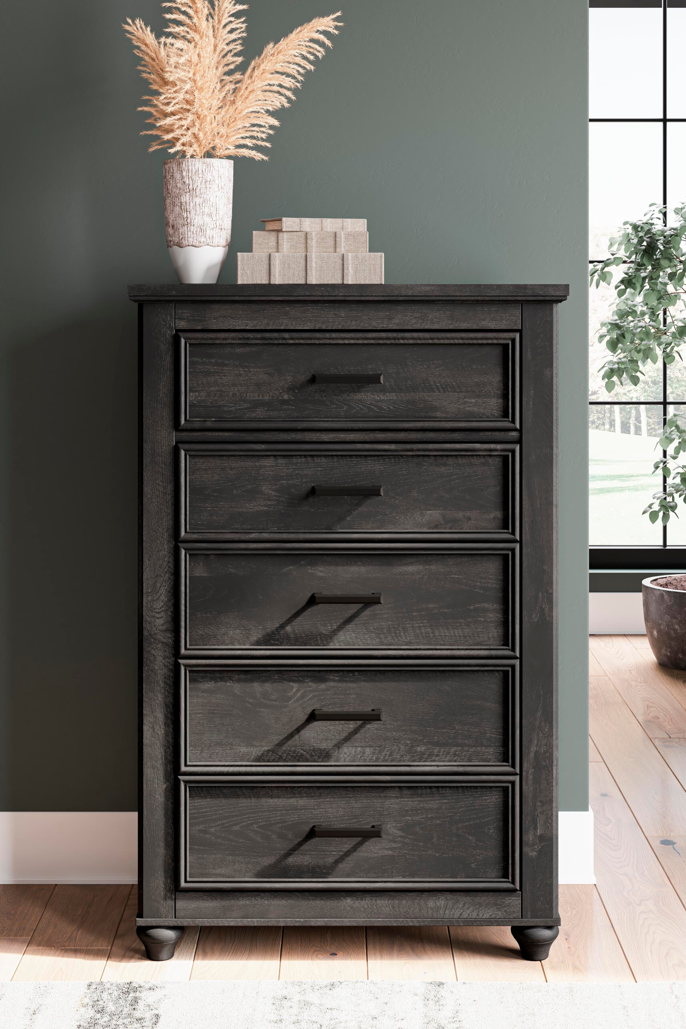 Gardanza Chest of Drawers, Black, large