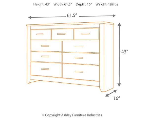 Zelen 7 Drawer Dresser | Ashley Zelen 7 Drawer Dresser | Ashley