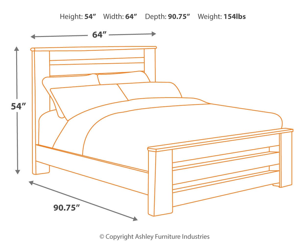 Zelen Queen Panel Bed, Warm Gray, large