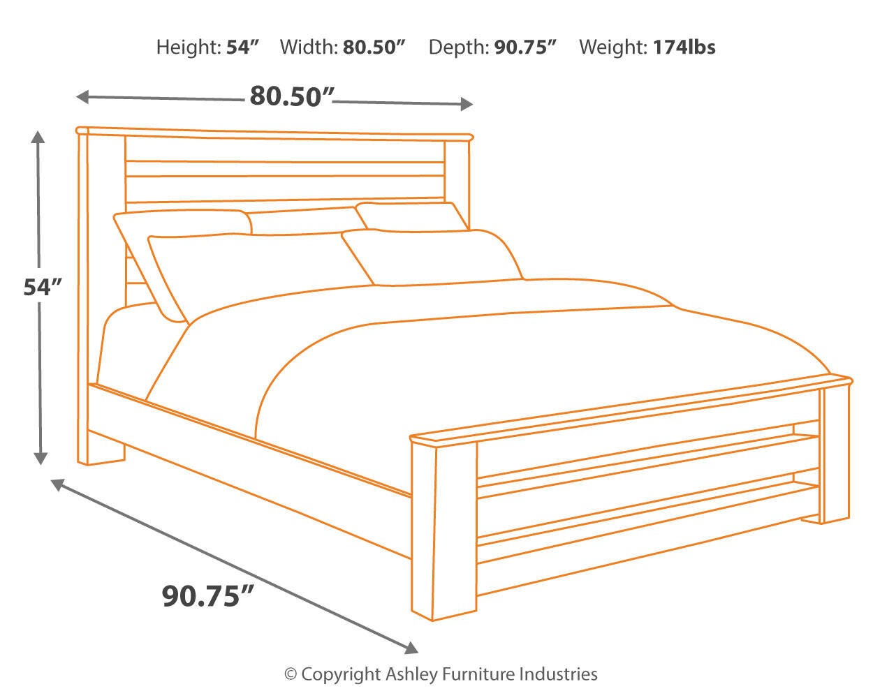 Zelen King Panel Bed, Warm Gray, large