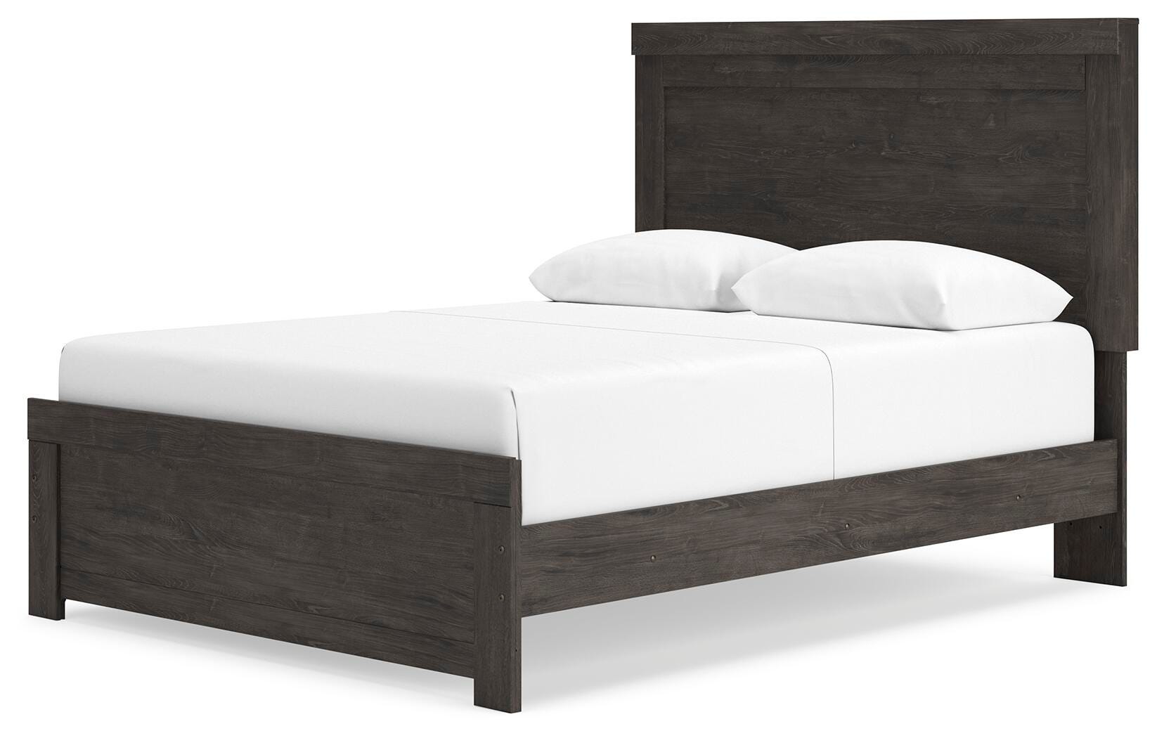 Brinxton Queen Panel Bed, Charcoal, large
