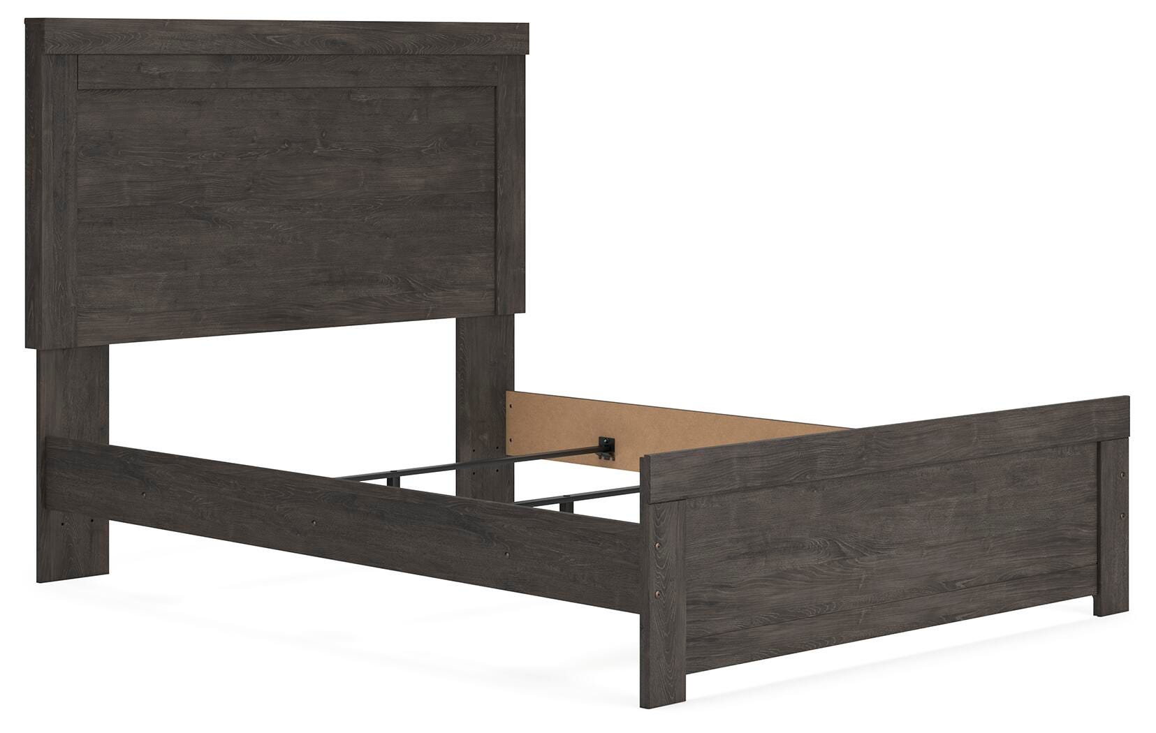 Brinxton Queen Panel Bed, Charcoal, large