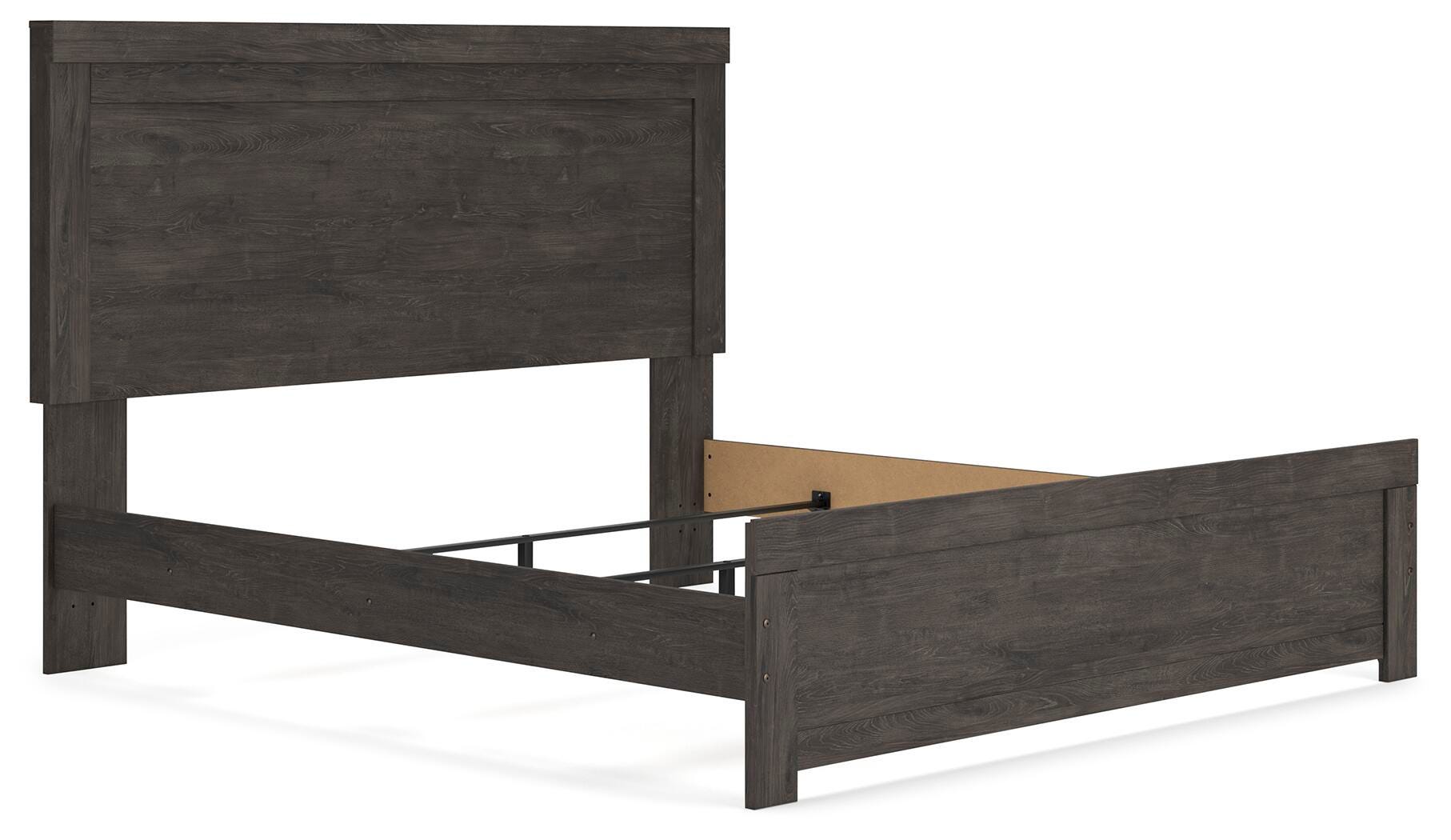 Brinxton King Panel Bed, Charcoal, large