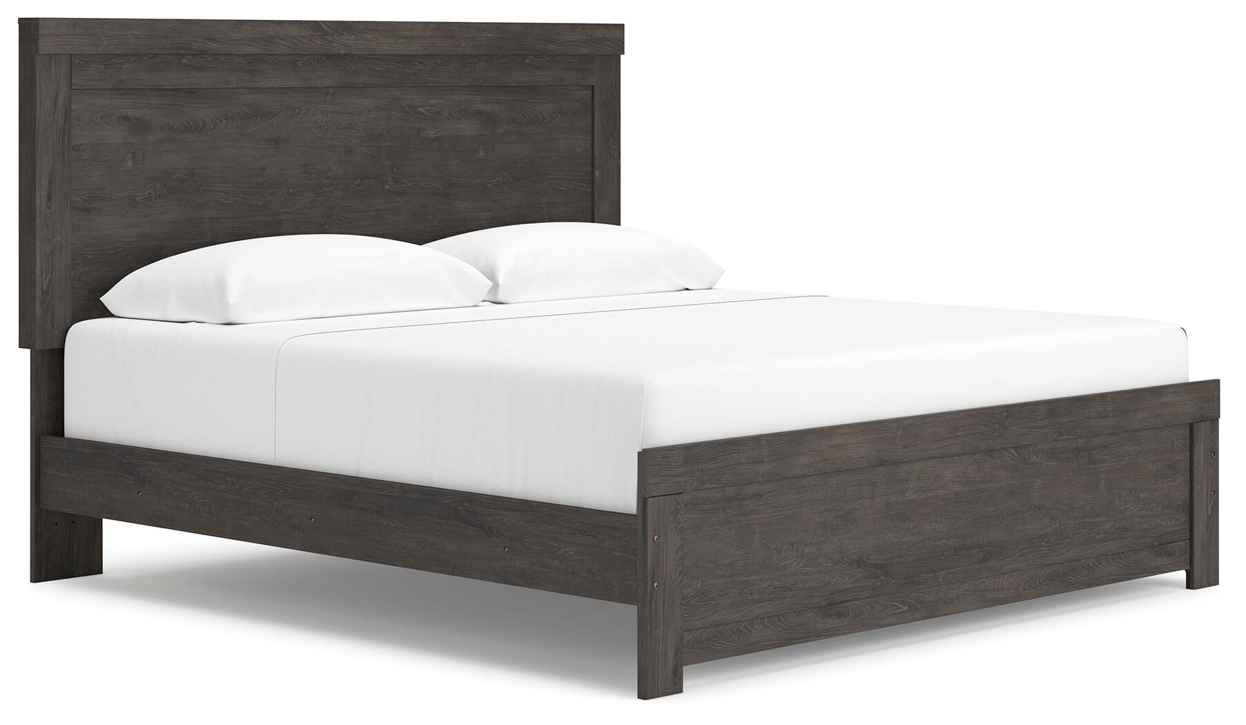 Brinxton King Panel Bed, Charcoal, large
