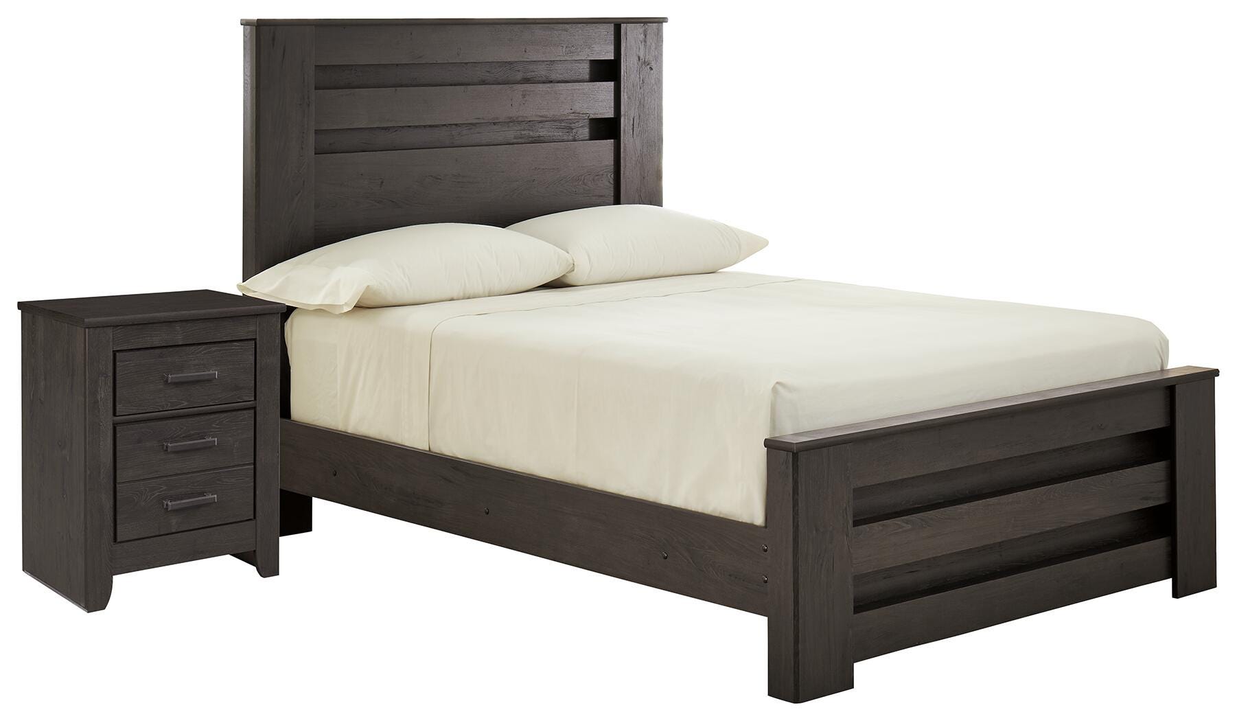 Brinxton Full Panel Bed with Nightstand, , large