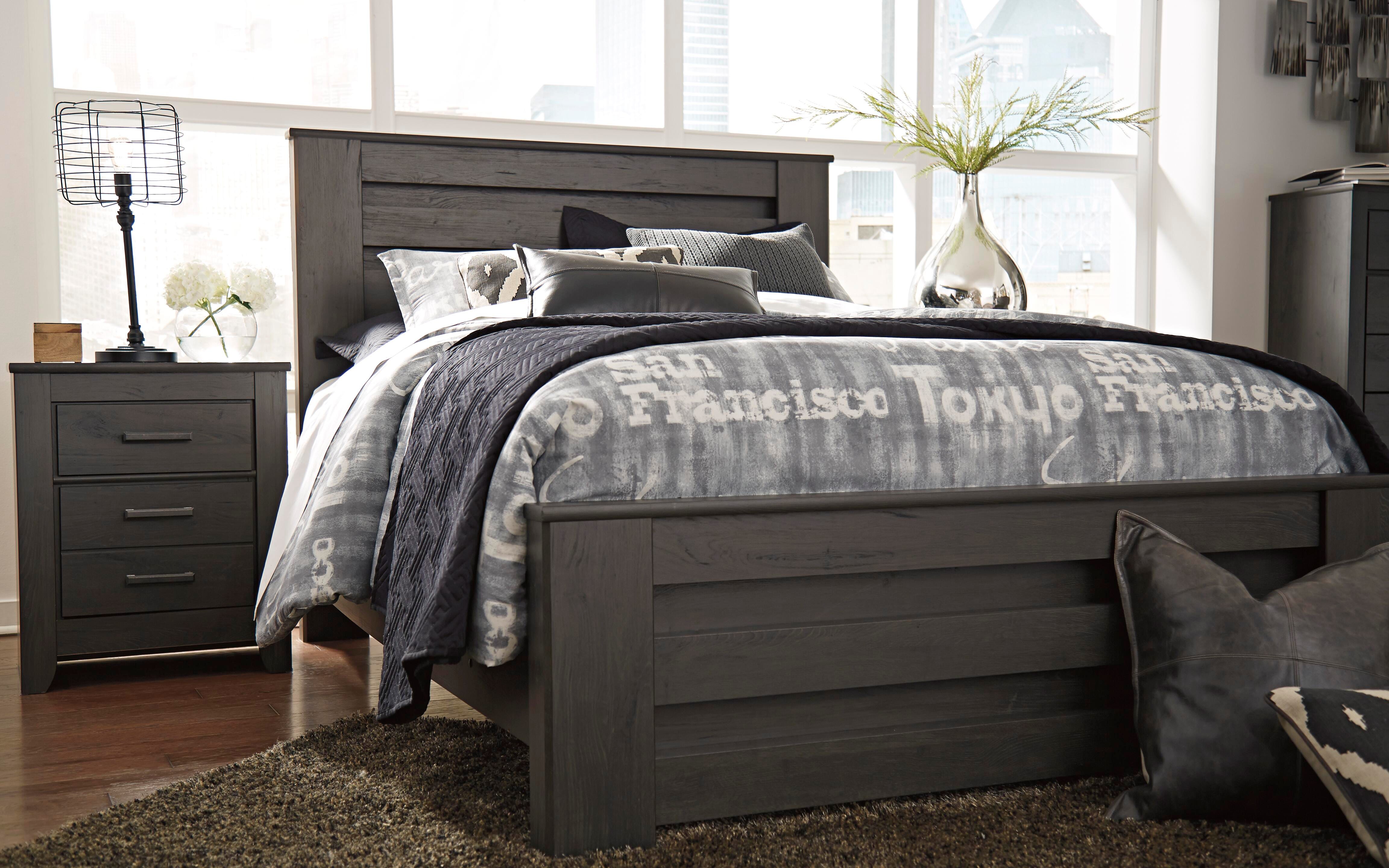 Cama de panel King Brinxton - image 3