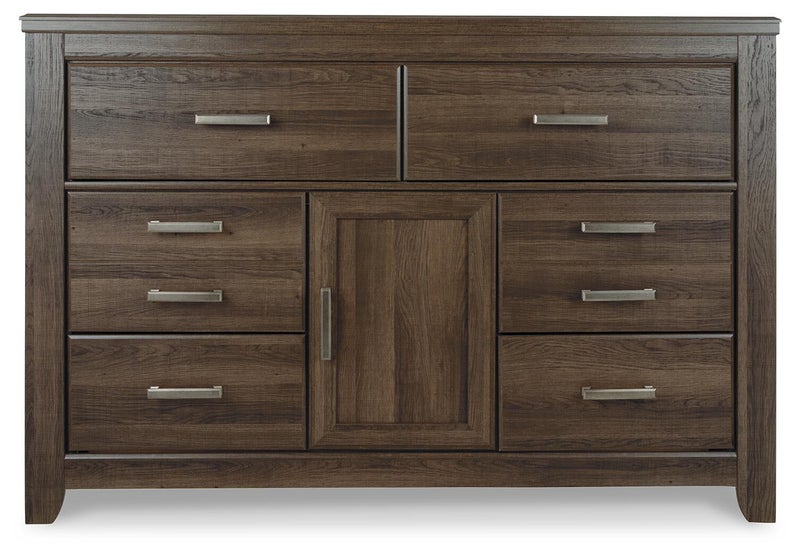 Juararo 6 Drawer Dresser, Dark Brown