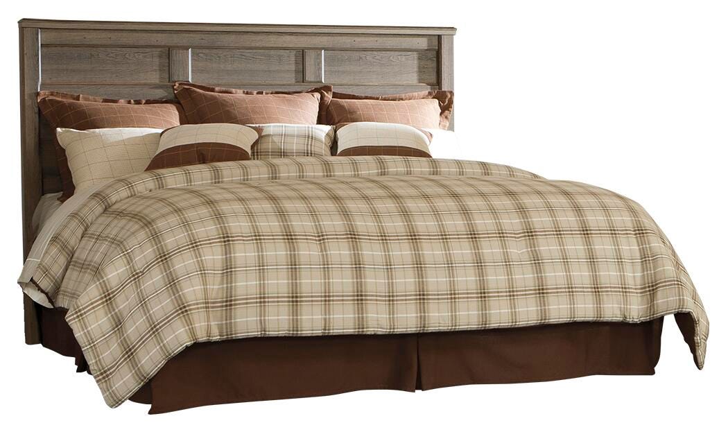 Juararo King/California King Panel Headboard, Dark Brown, rollover