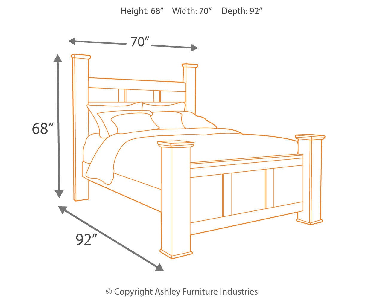 Cama con dosel, cómoda y espejo Juararo - image 6