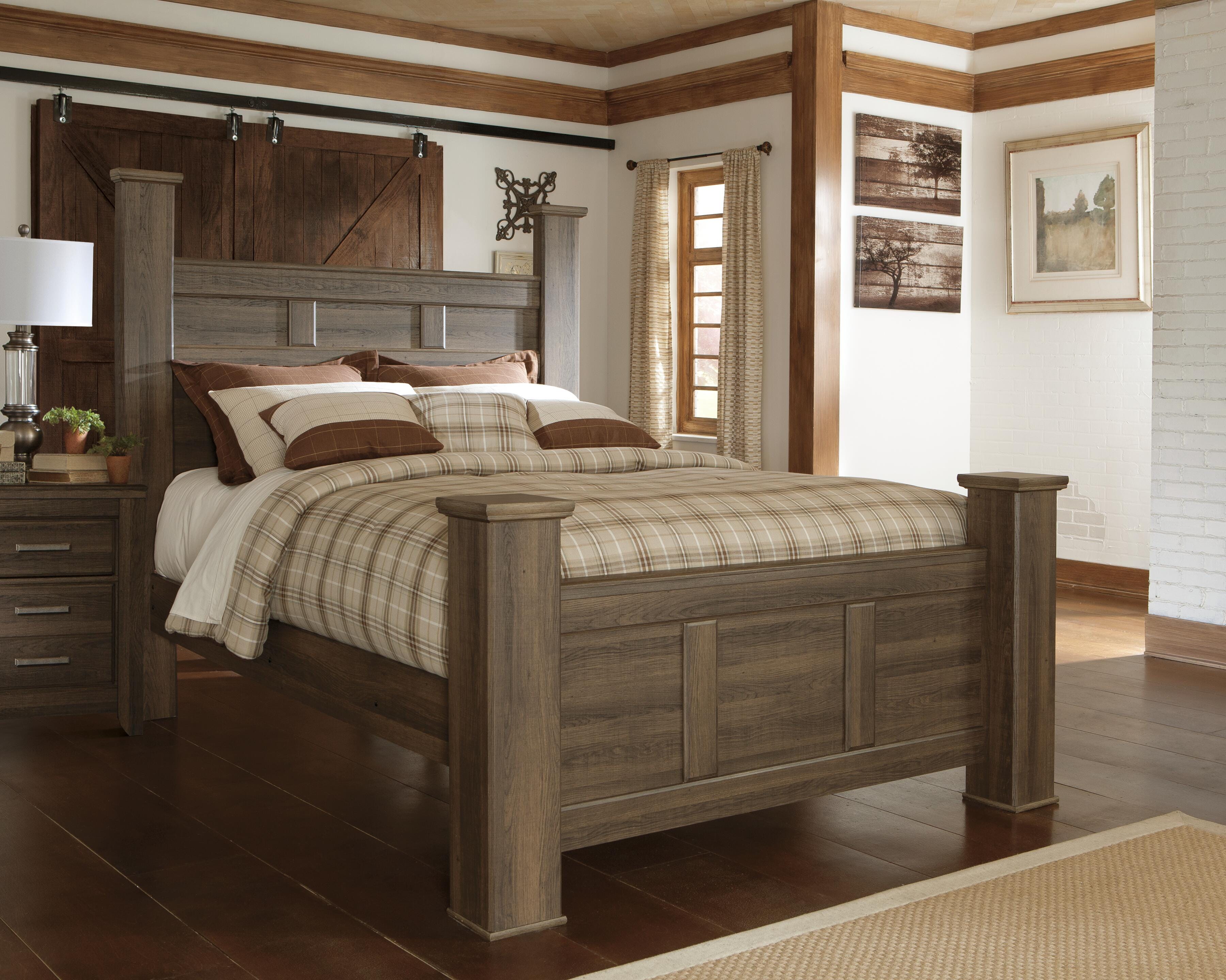 Cama tamaño queen con dosel Juararo y 2 mesitas de noche - image 7