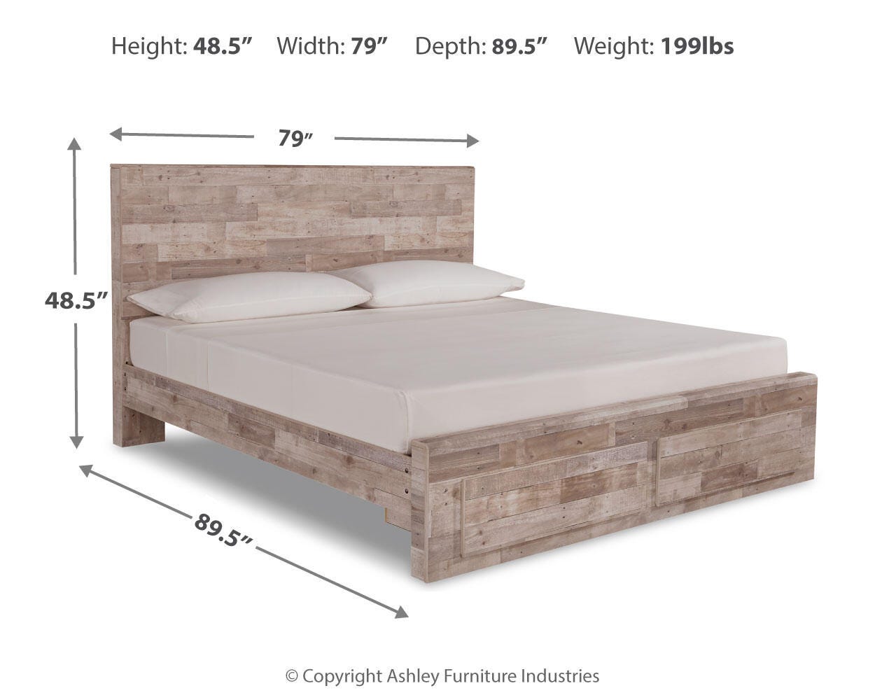 Effie King Panel Bed with 2 Storage Drawers - image 4
