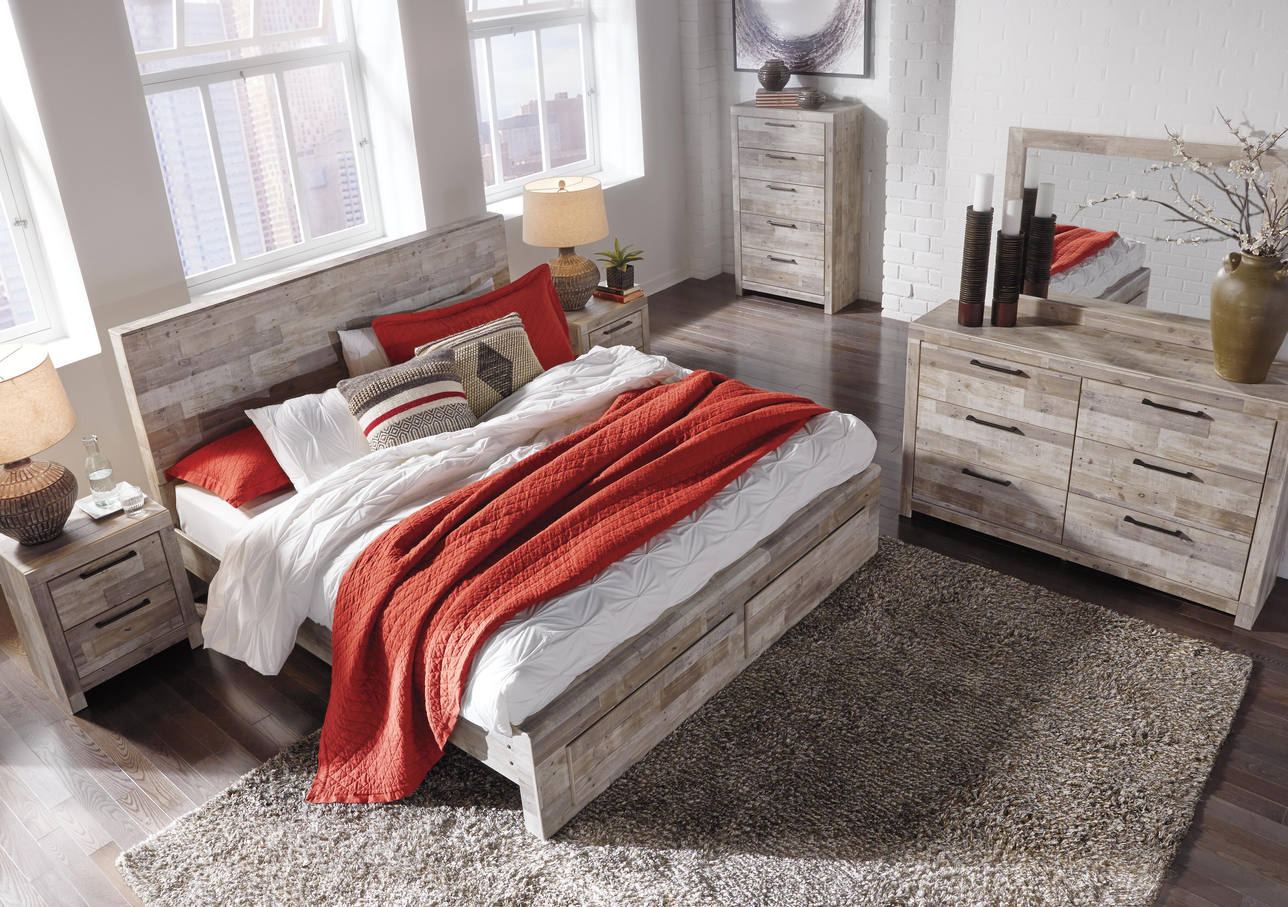 Effie King Panel Bed with 2 Storage Drawers - image 3