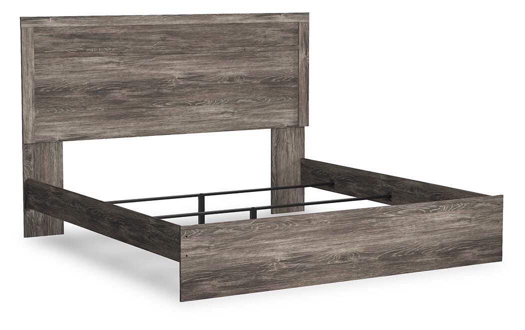 Ralinksi King Panel Bed, Gray, rollover