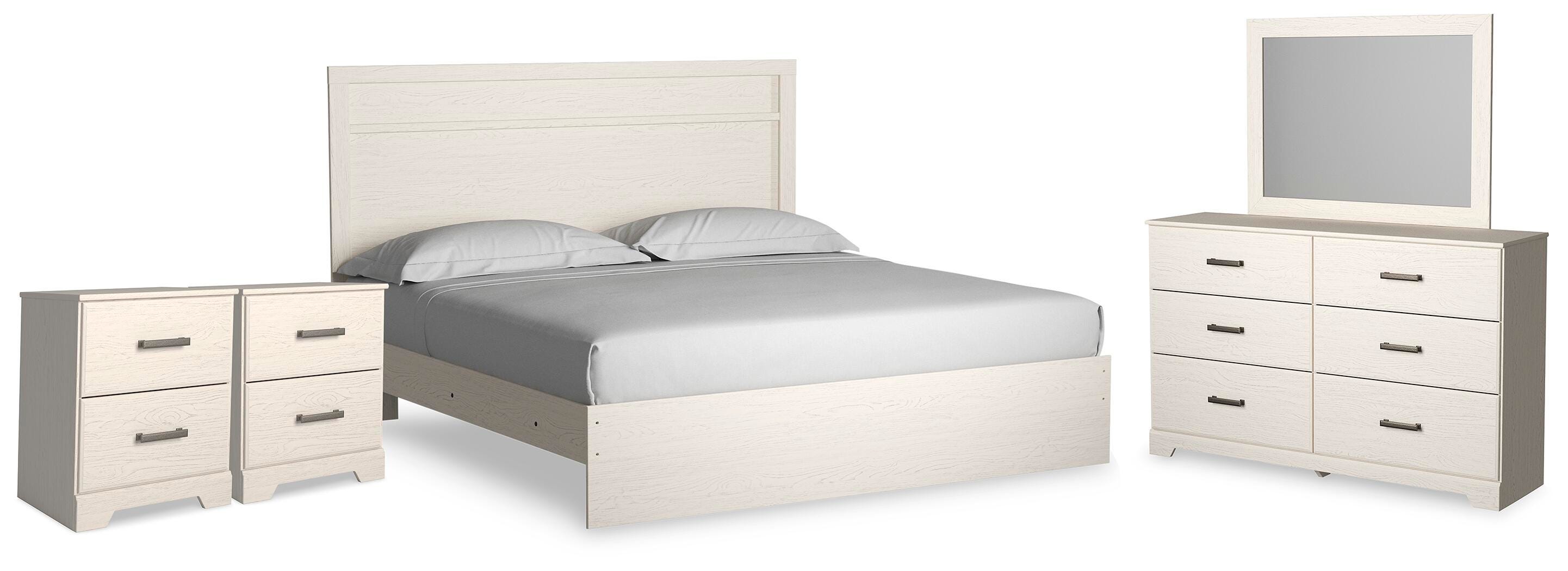 Stelsie King Panel Bed, Dresser, Mirror and Nightstand - image 1