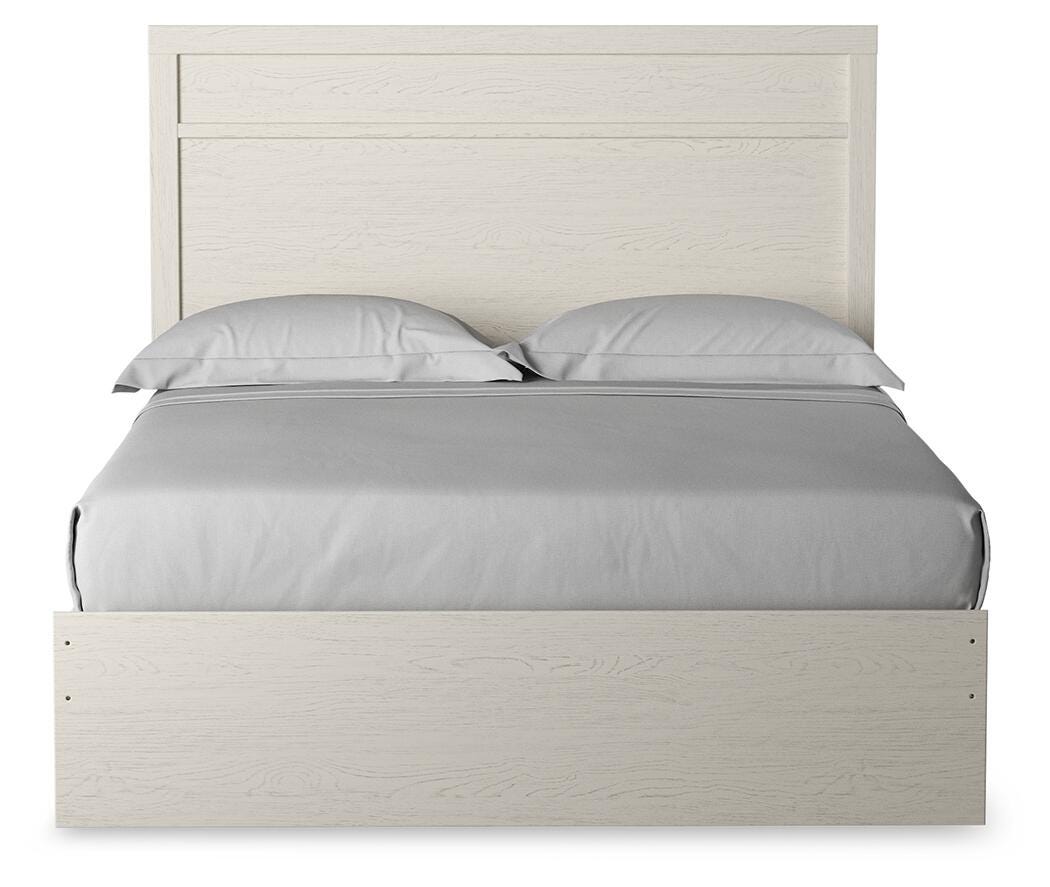 Stelsie Queen Panel Bed, White, large