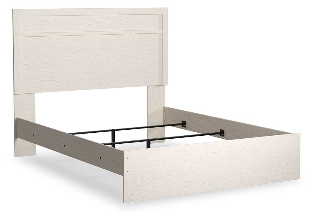 Stelsie Queen Panel Bed, White, large