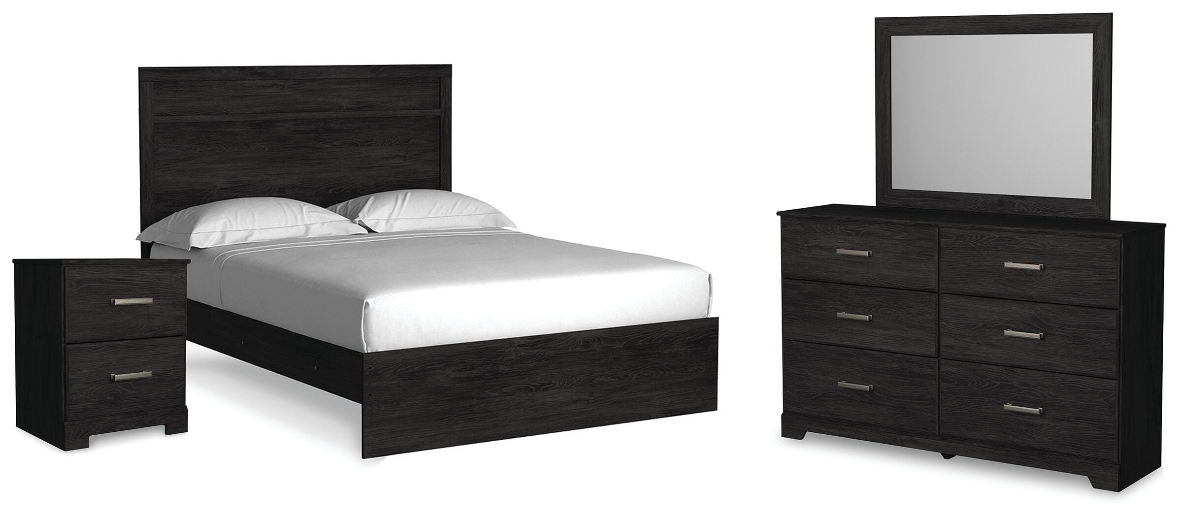 Belachime Queen Panel Bed, Dresser, Mirror, and Nightstand - image 1