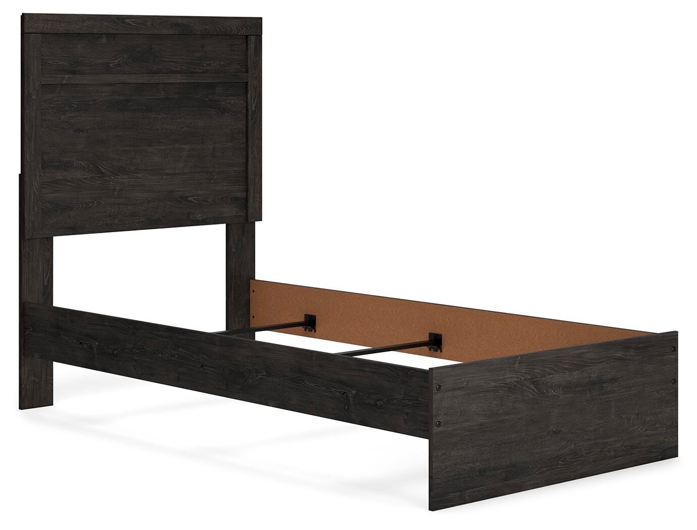 Belachime Twin Panel Bed, Charcoal, large