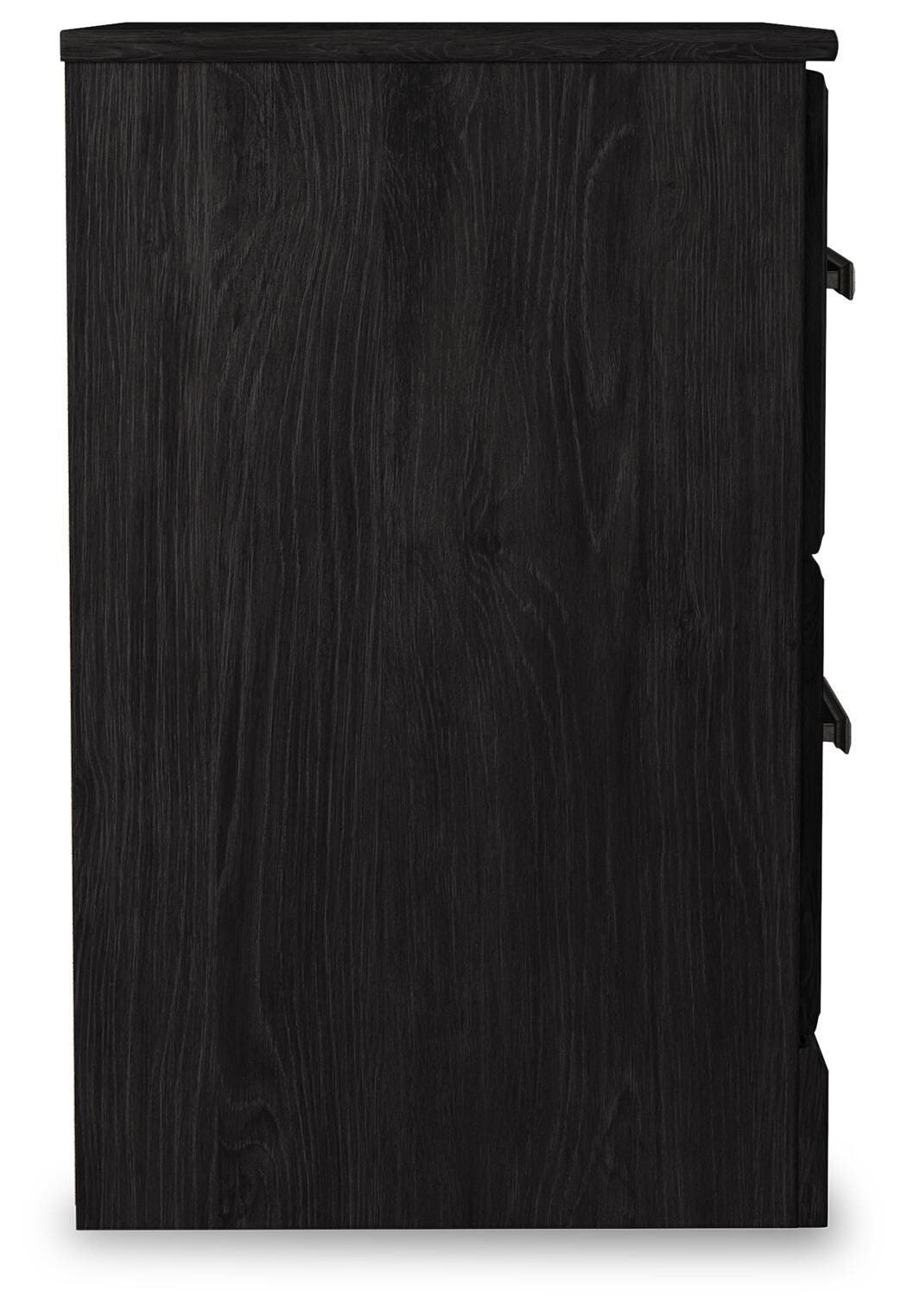Belachime Queen Panel Bed with Dresser and Nightstand, Charcoal, large