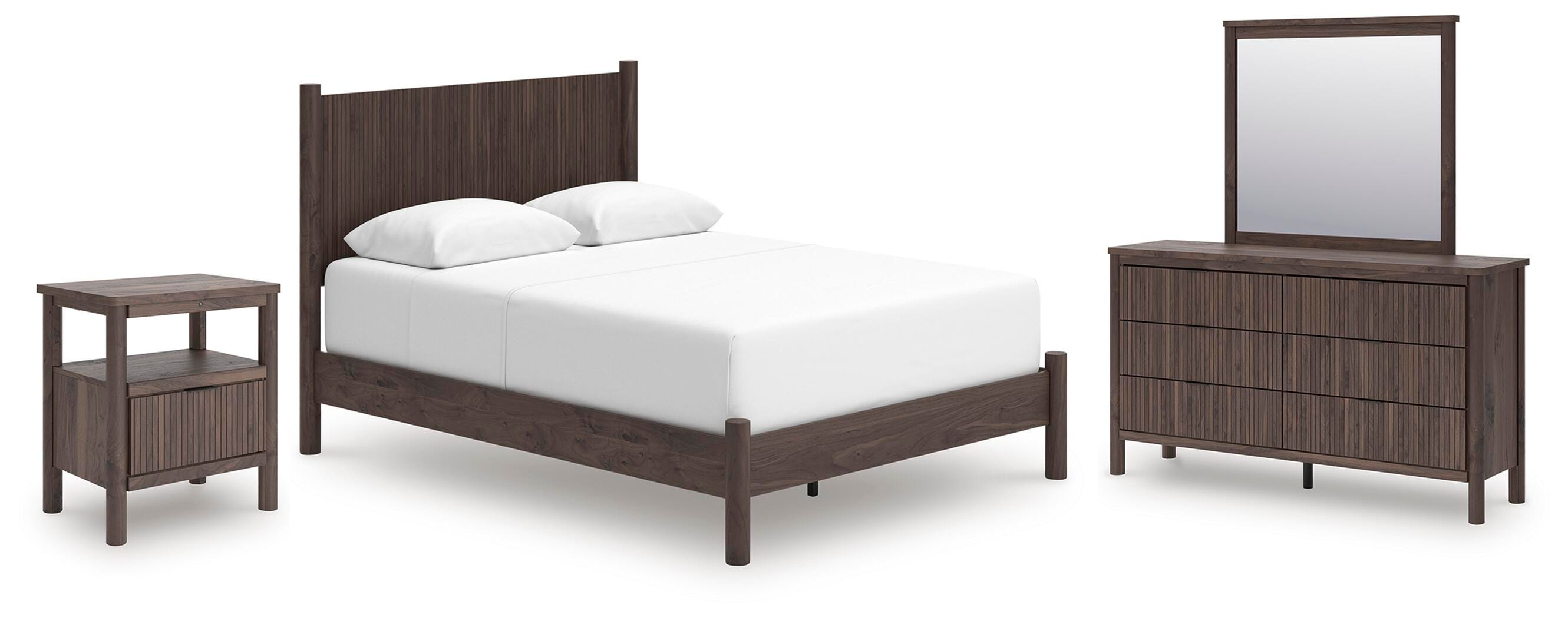 Cadmori Queen Panel Bed, Dresser, Mirror and Nightstand - image 1