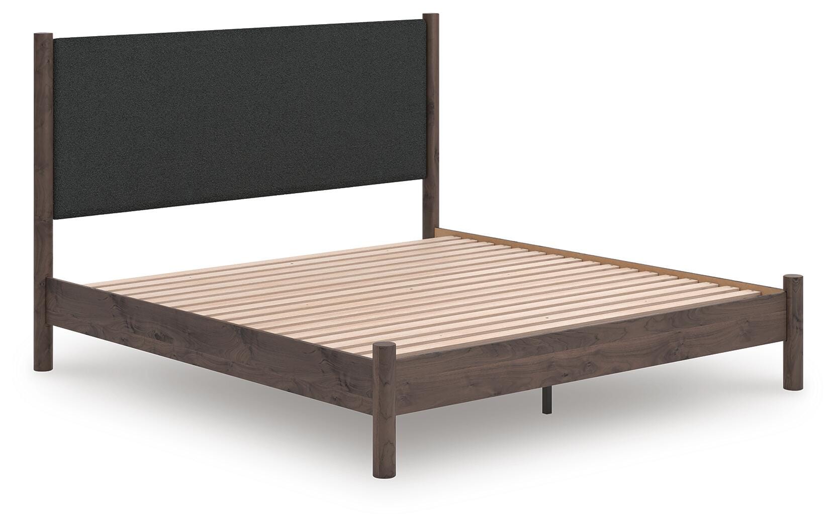 Cadmori King Upholstered Panel Platform Bed - image 2