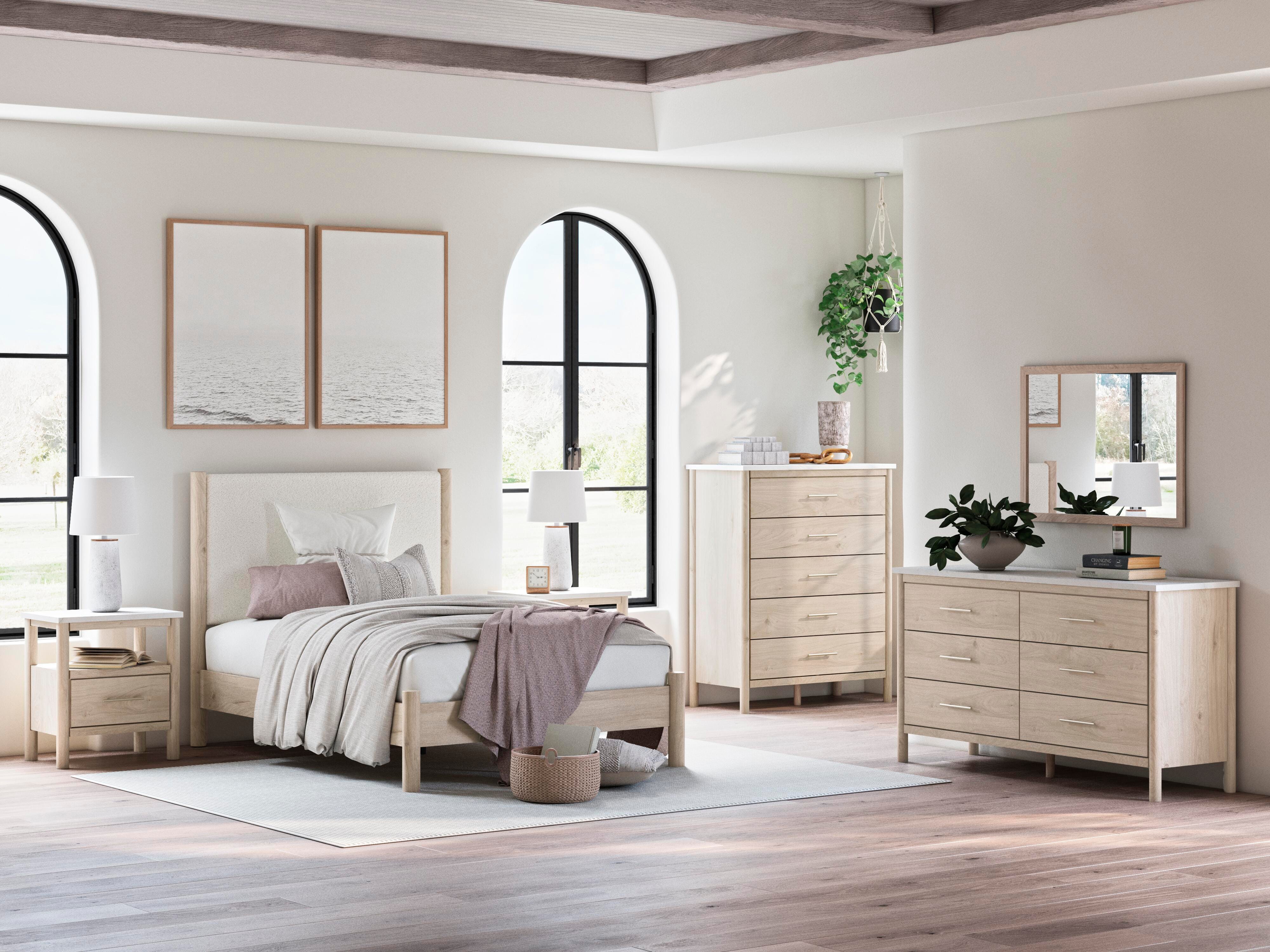 Cadmori Full Upholstered Panel Bed - image 11