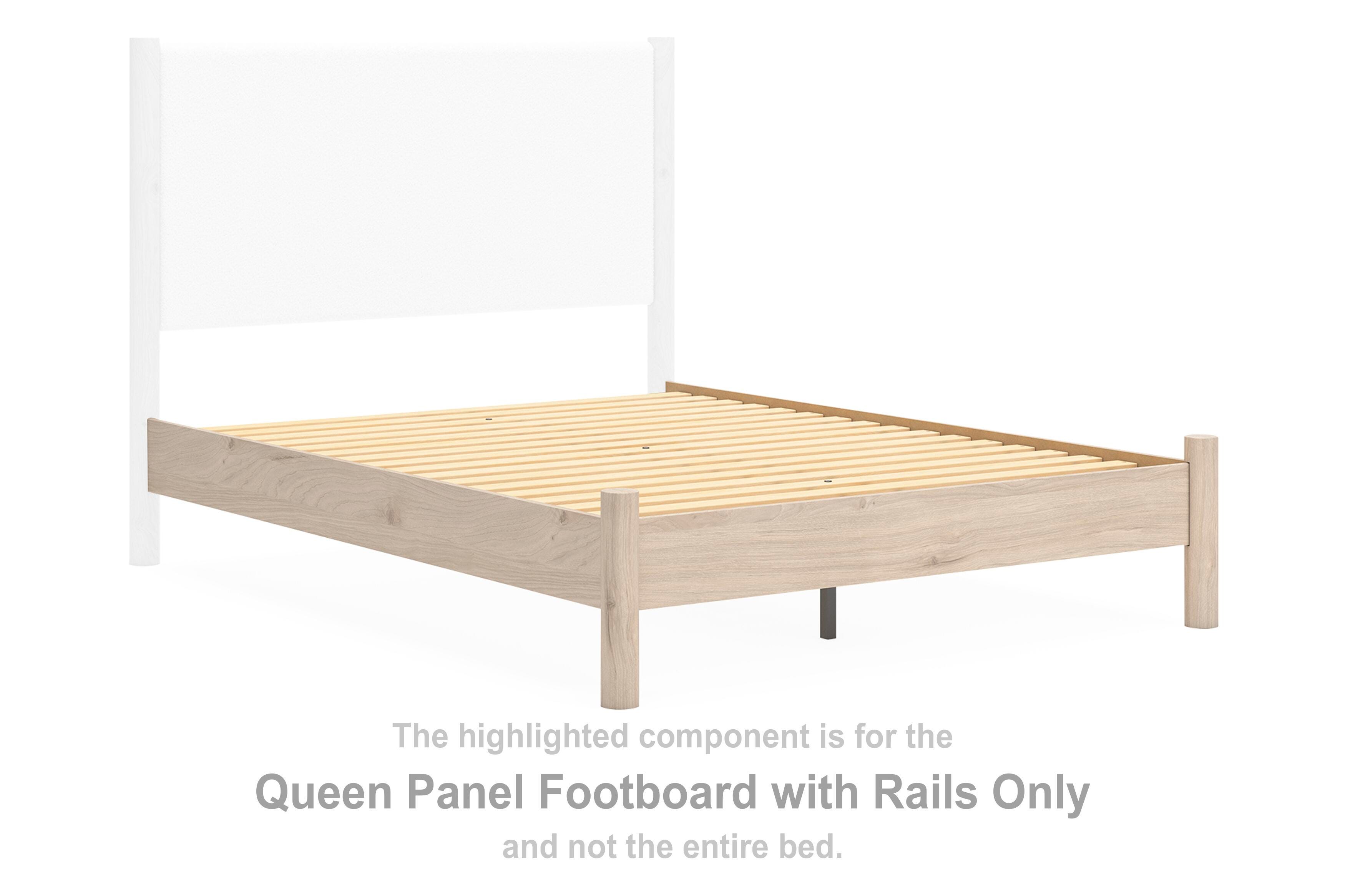 Cadmori Queen Panel Footboard with Rails, , large