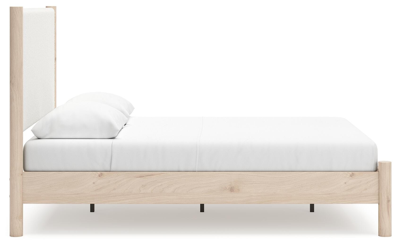 Cama con panel Queen, cómoda, espejo y mesita de noche Cadmori - image 9