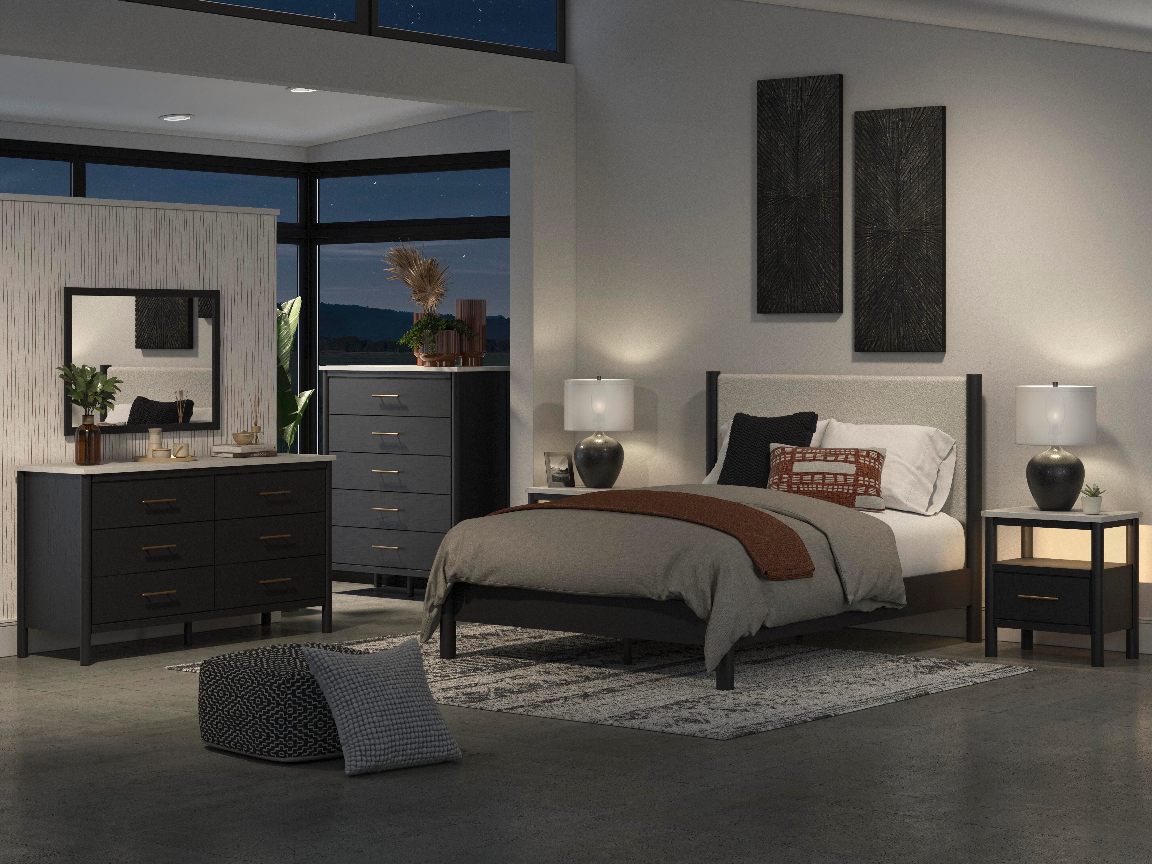 Cadmori Queen Upholstered Panel Bed - image 12