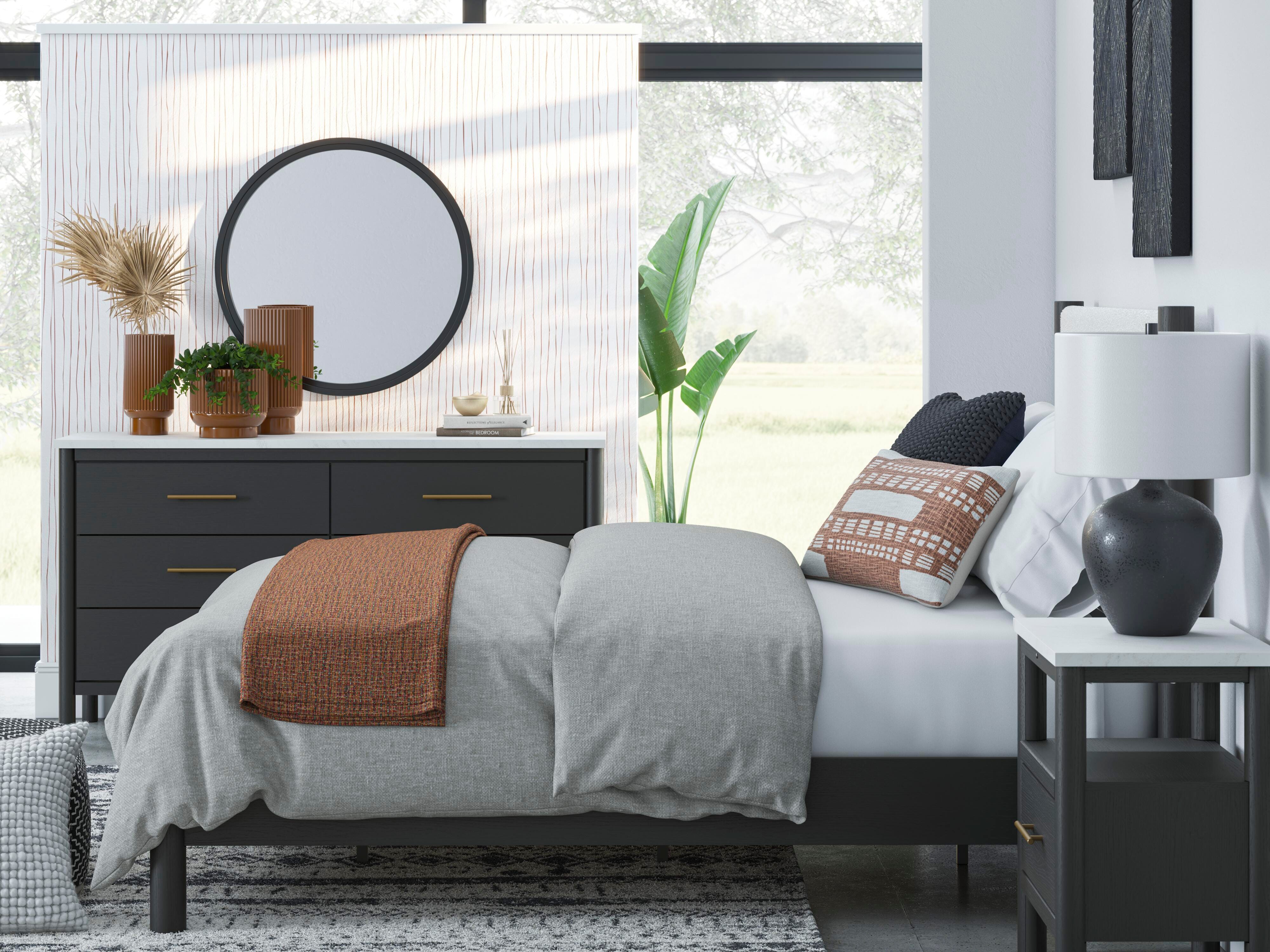 Cadmori Queen Upholstered Panel Bed - image 13