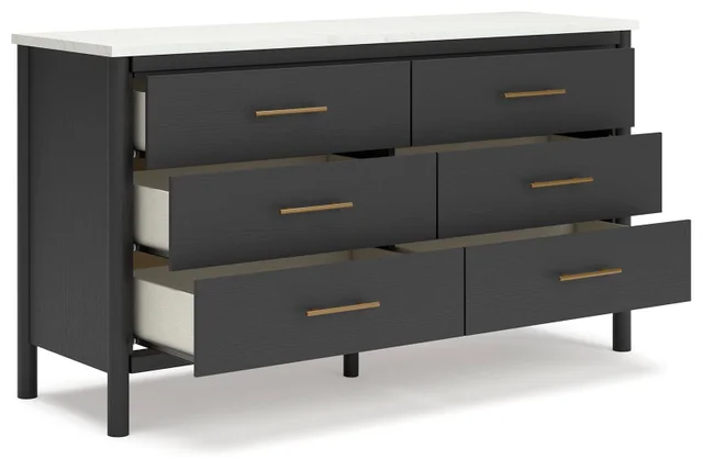 Cadmori - Six Drawer Dresser - Black Cadmori - Six Drawer Dresser - Black