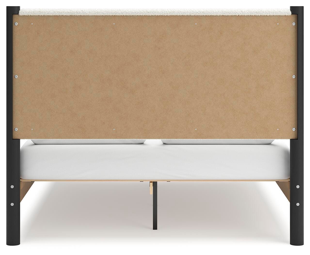 Cama con panel Queen, cómoda, espejo y mesita de noche Cadmori - image 5