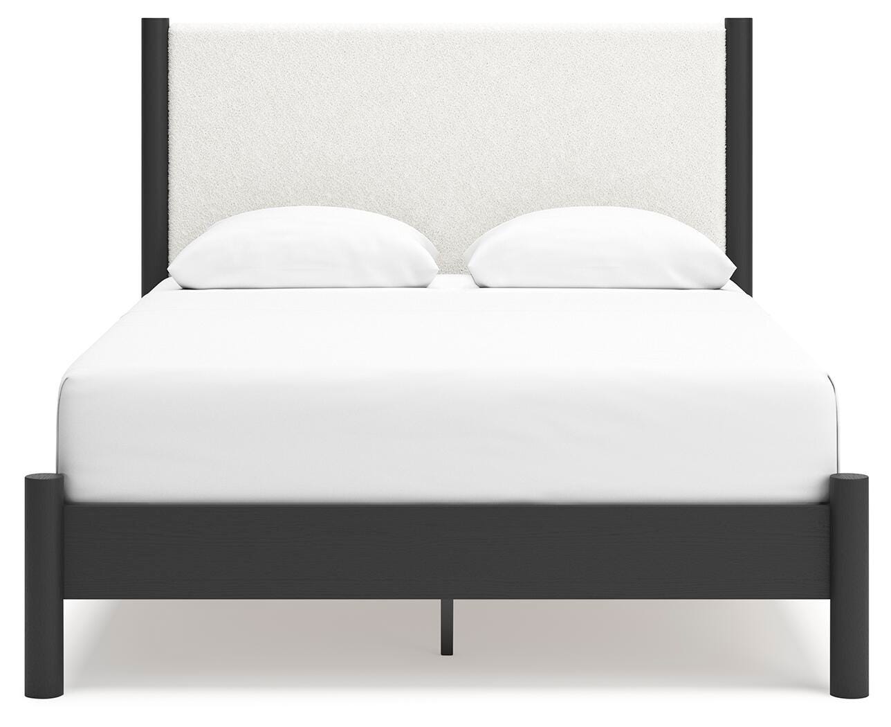 Cama con panel Queen, cómoda, espejo y mesita de noche Cadmori - image 2
