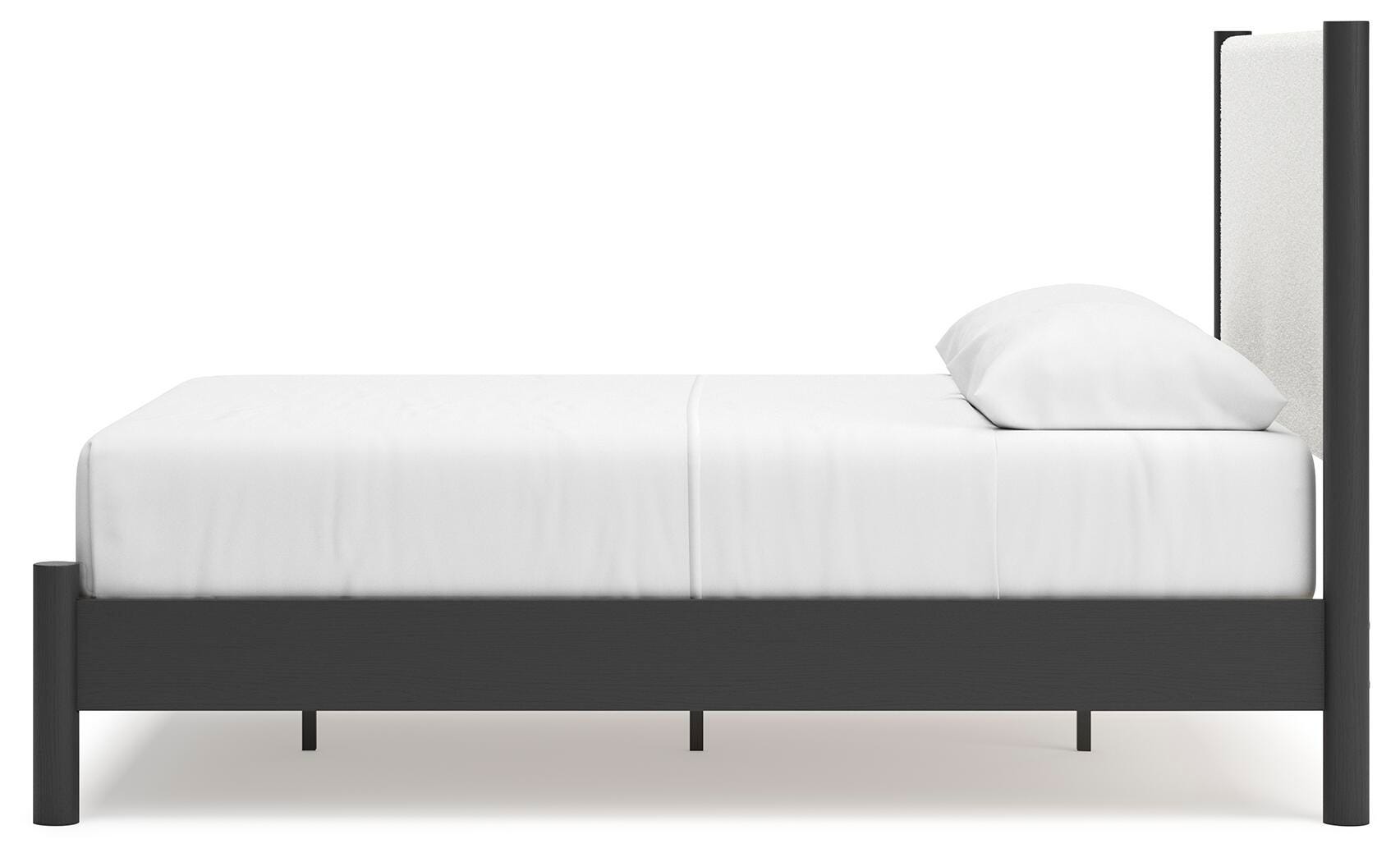 Cama con panel Queen, cómoda, espejo y mesita de noche Cadmori - image 6