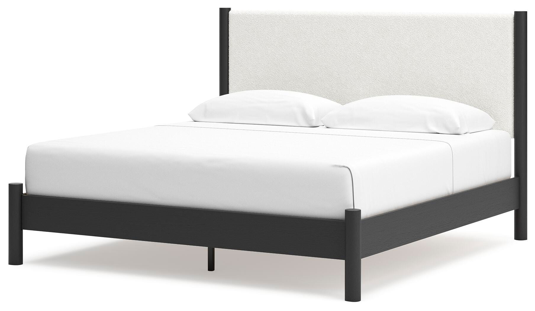 Cadmori King Cama de panel tapizada, cómoda y espejo - image 10