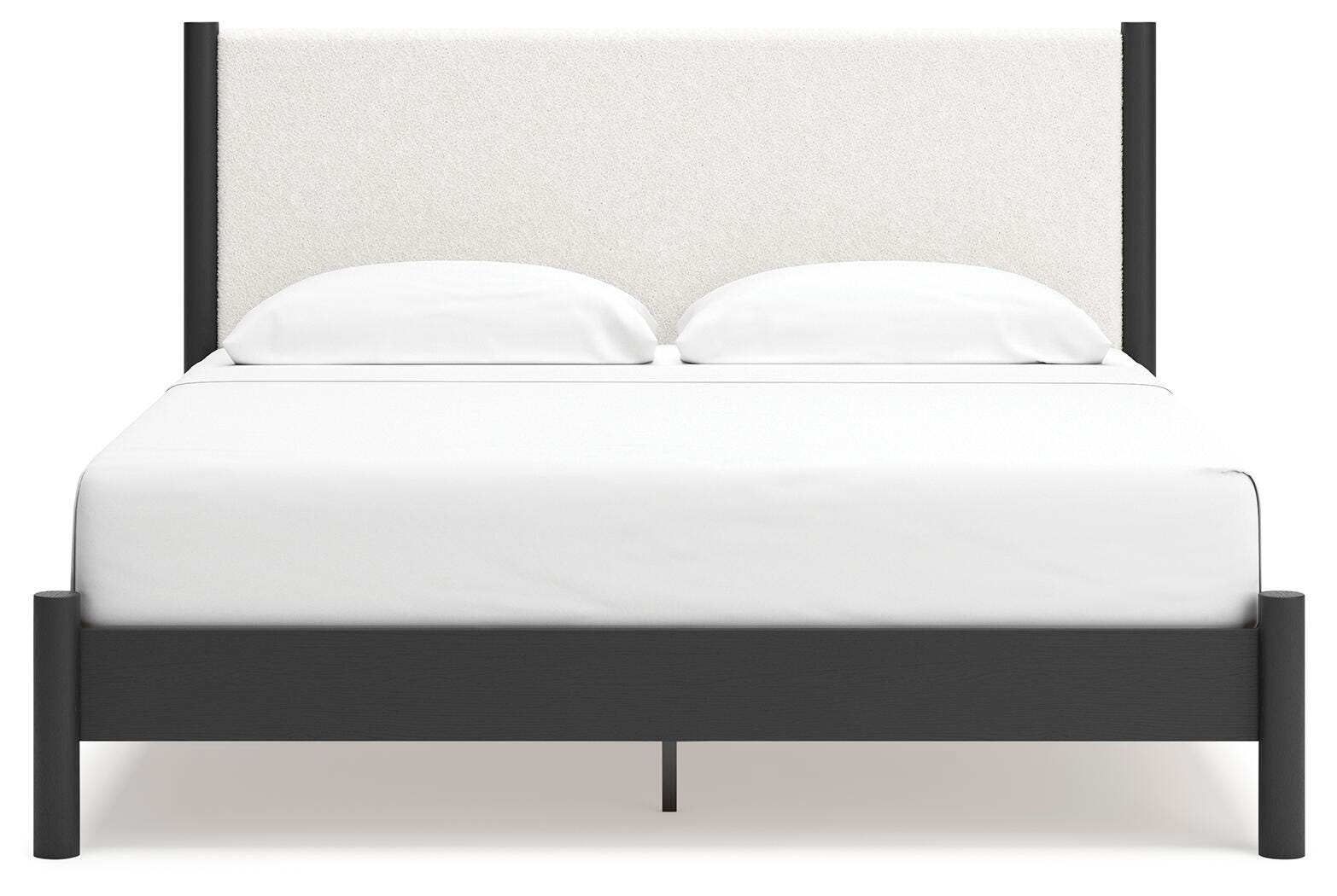 Cadmori King Cama de panel tapizada, cómoda y espejo - image 11