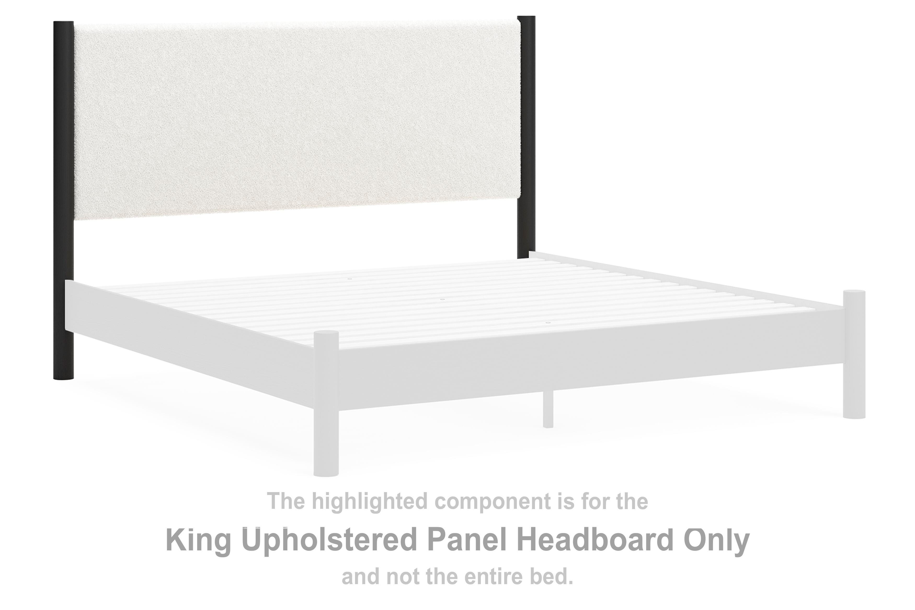 Cadmori King Upholstered Panel Headboard, , large