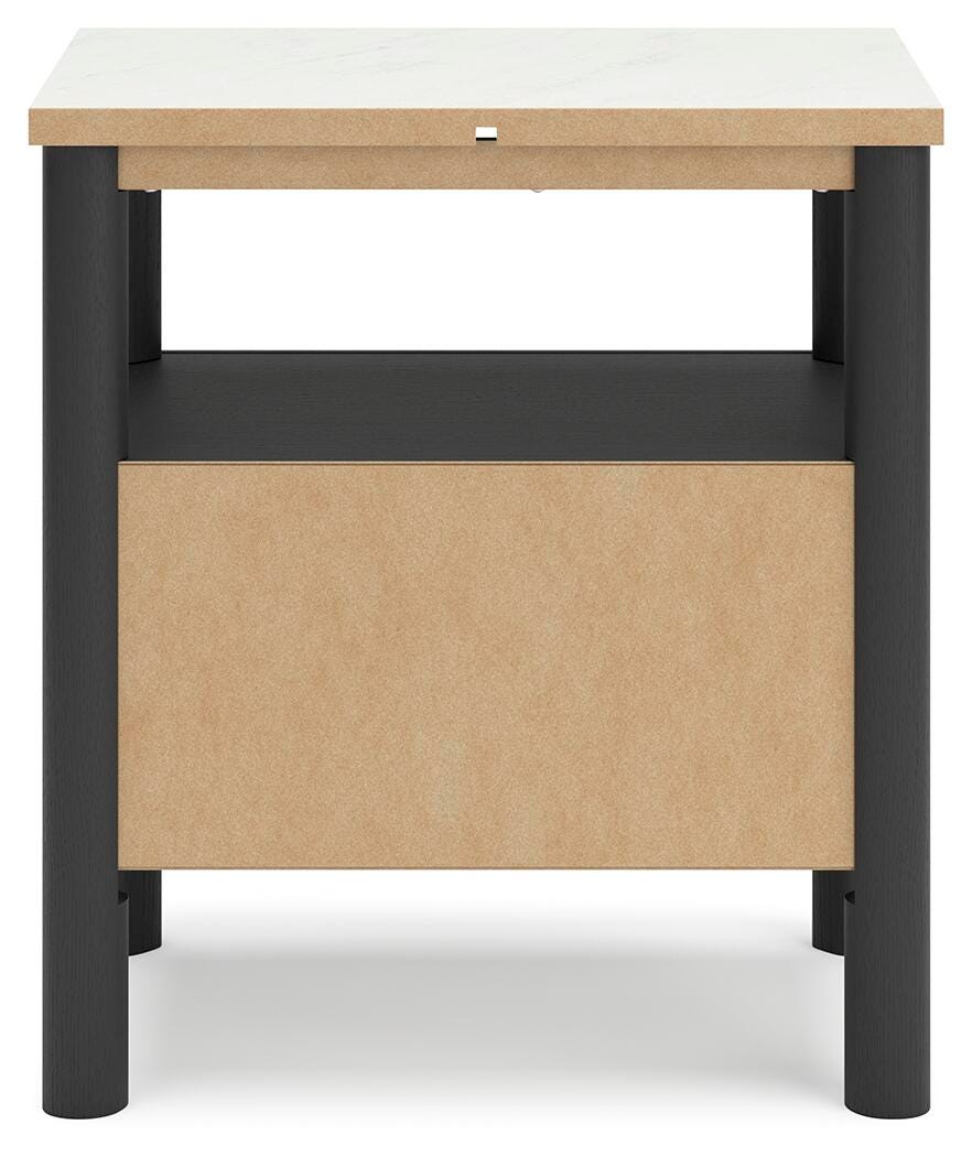 Cama con panel Queen, cómoda, espejo y mesita de noche Cadmori - image 12