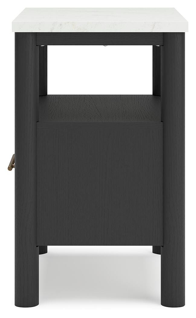 Cama con panel Queen, cómoda, espejo y mesita de noche Cadmori - image 13