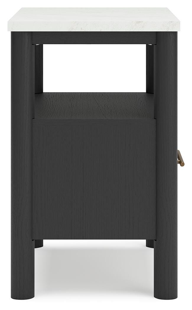Cama con panel Queen, cómoda, espejo y mesita de noche Cadmori - image 11