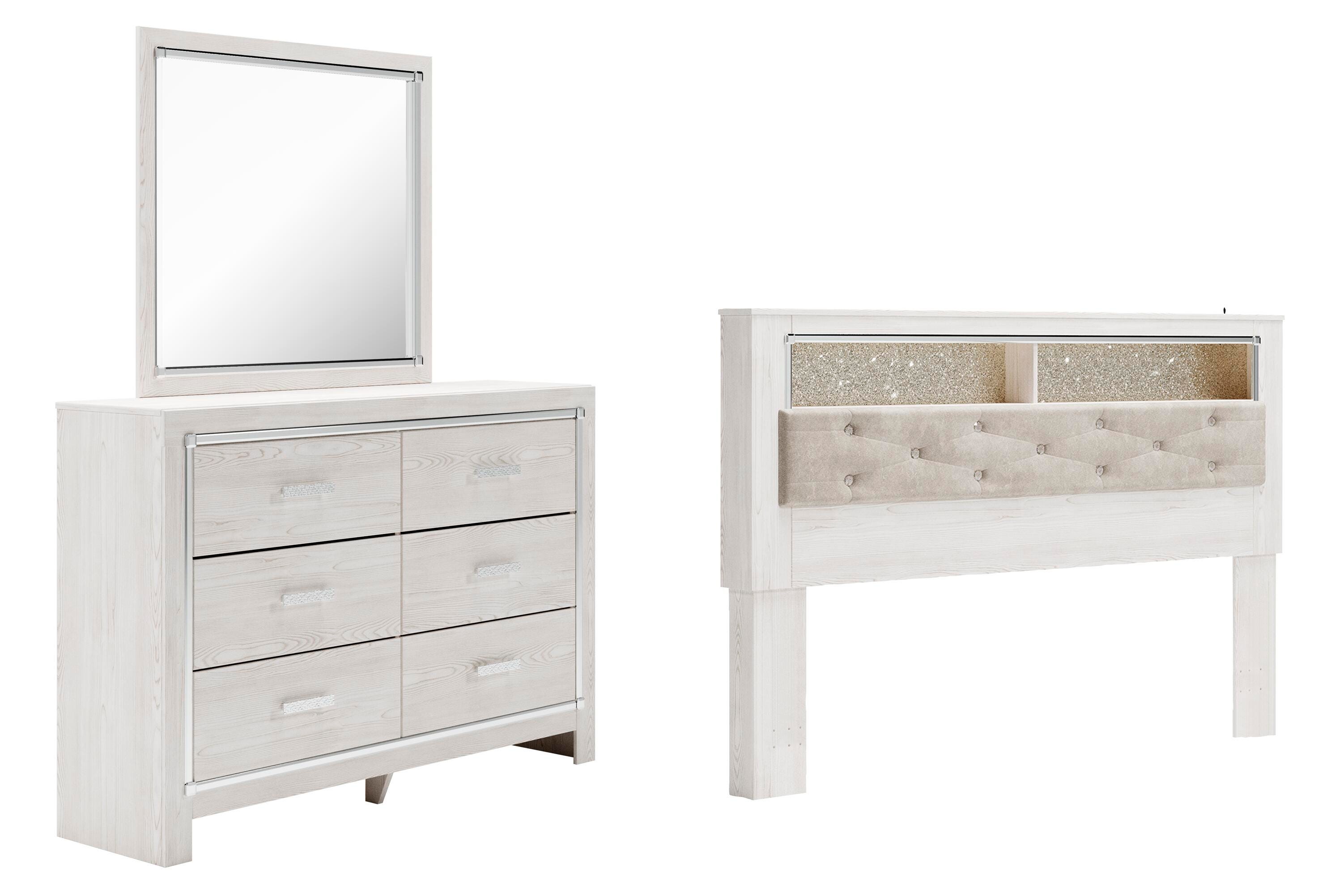 Altyra King Bookcase Headboard, Dresser and Mirror - image 1