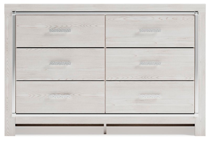 Altyra 6 Drawer Dresser, White